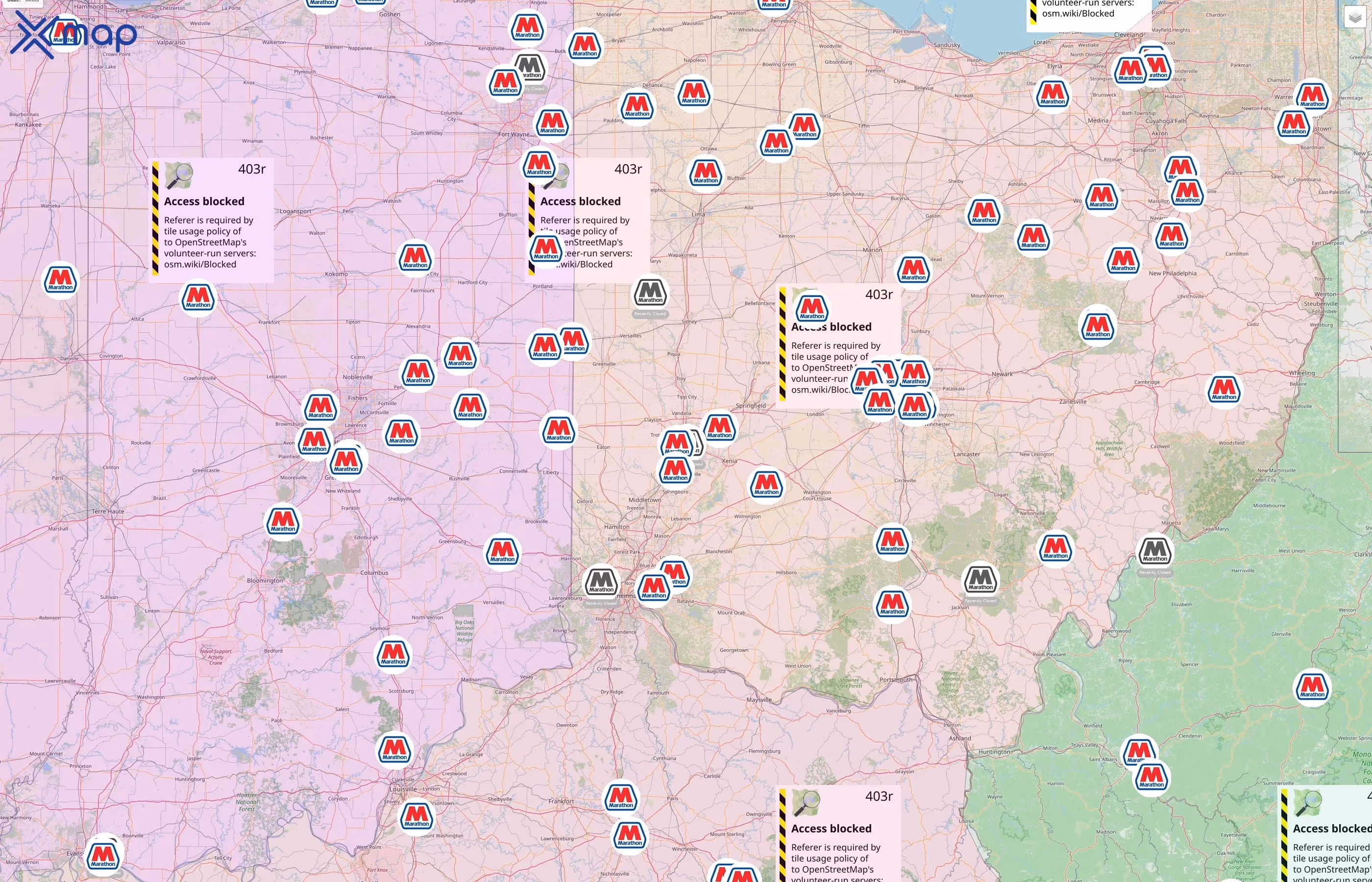 Marathon street hotspots