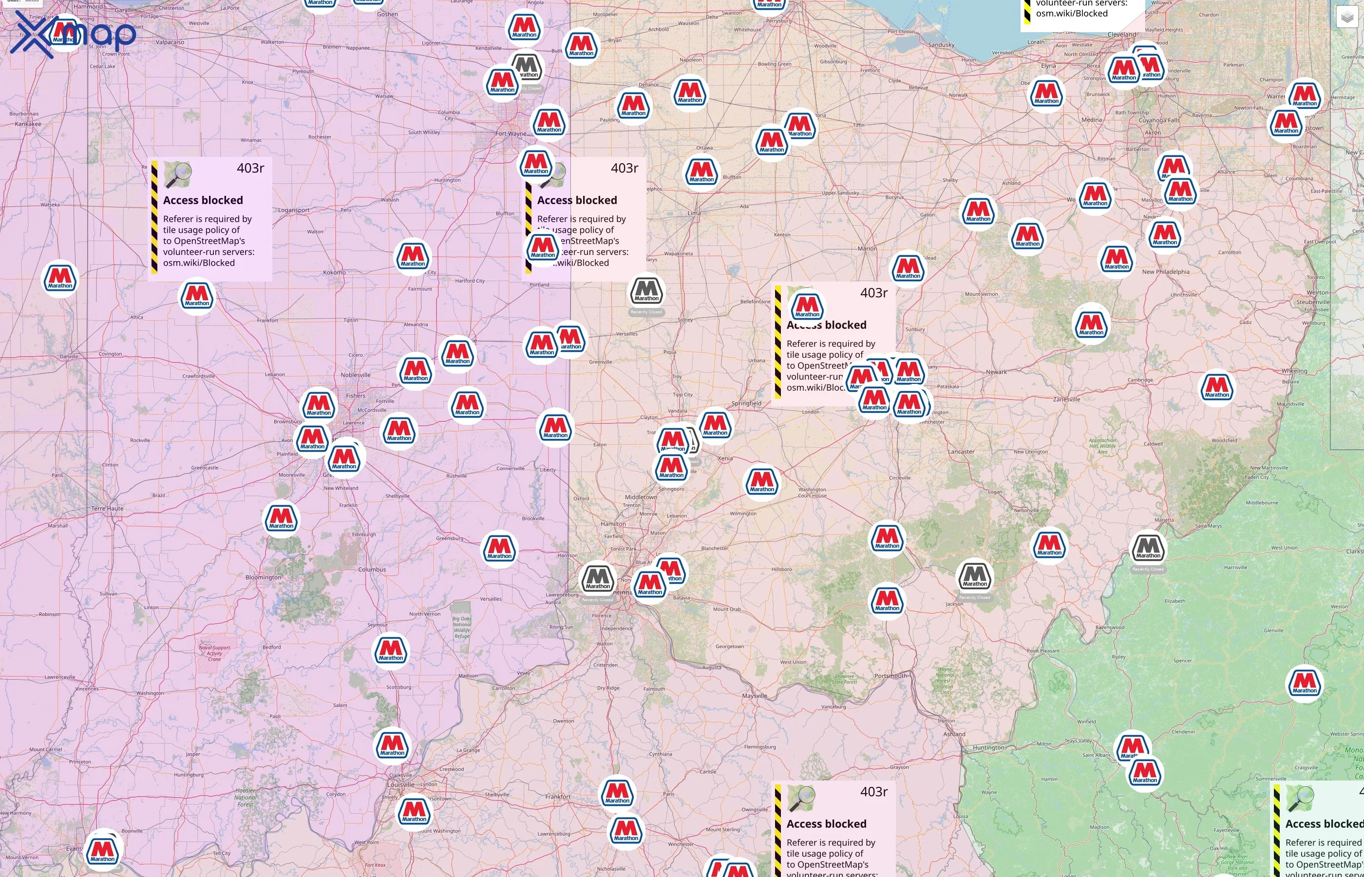 Marathon street hotspots