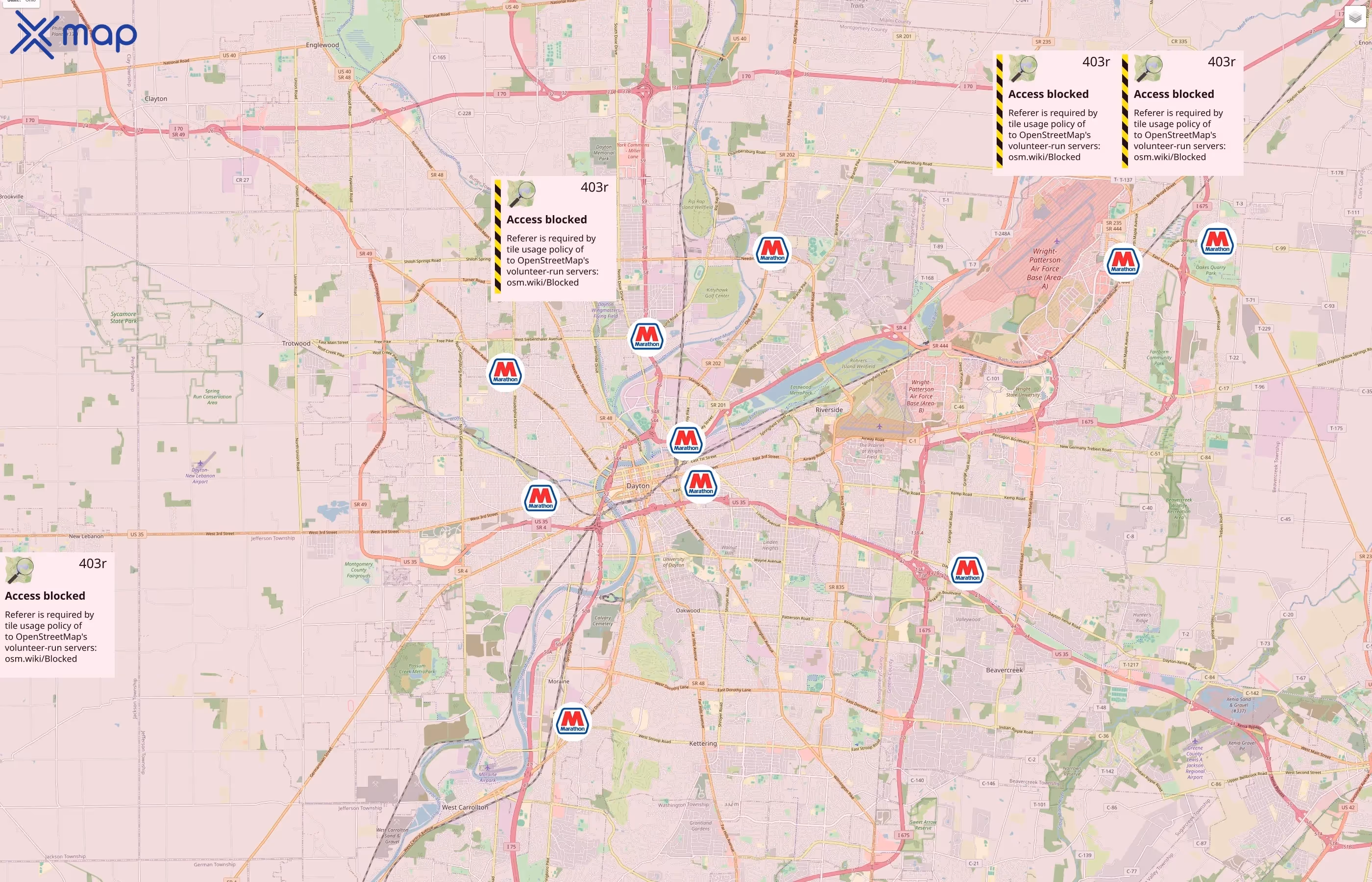 Marathon traffic data