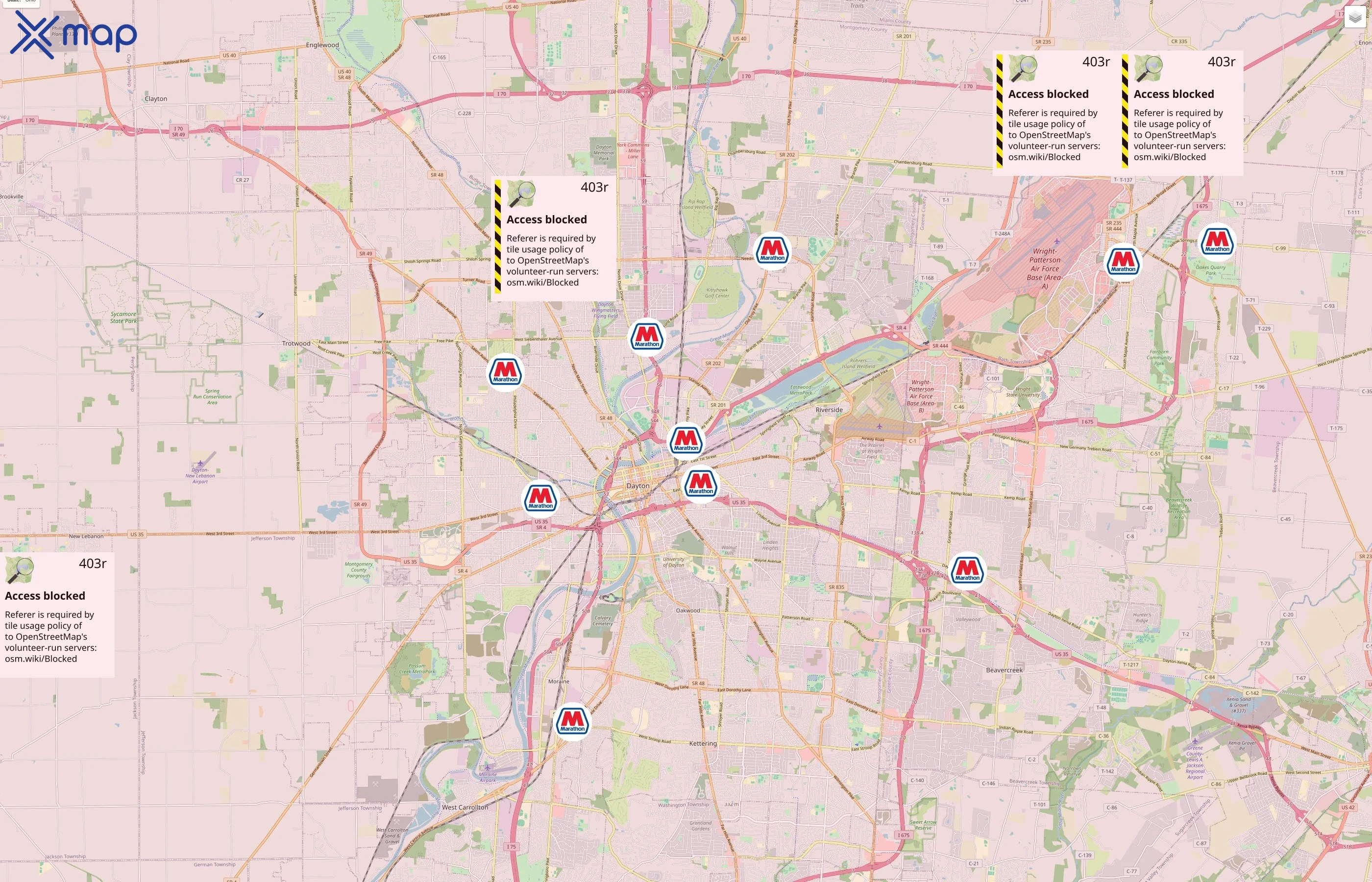 Marathon traffic data