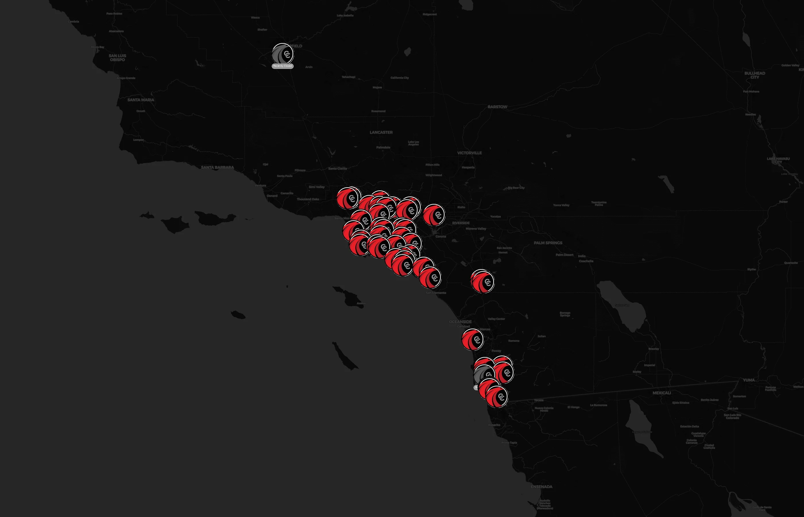 Crash Champions city distribution