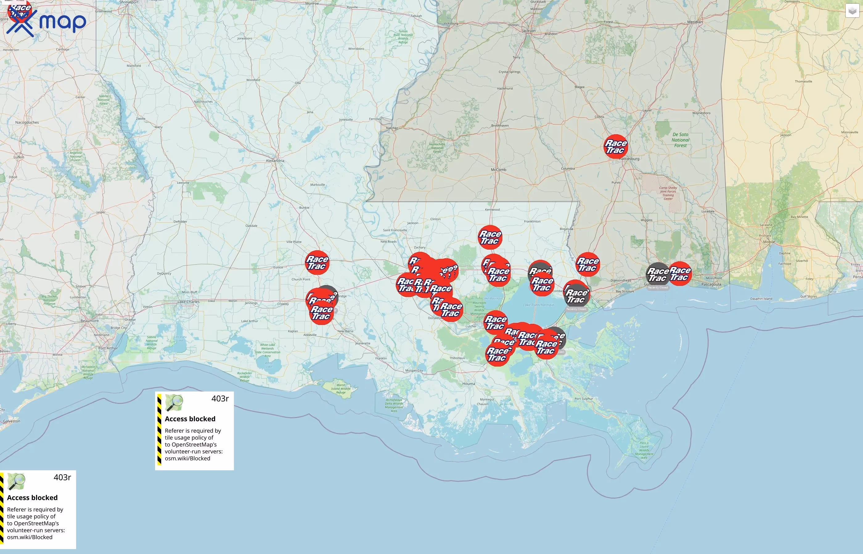 RaceTrac street hotspots