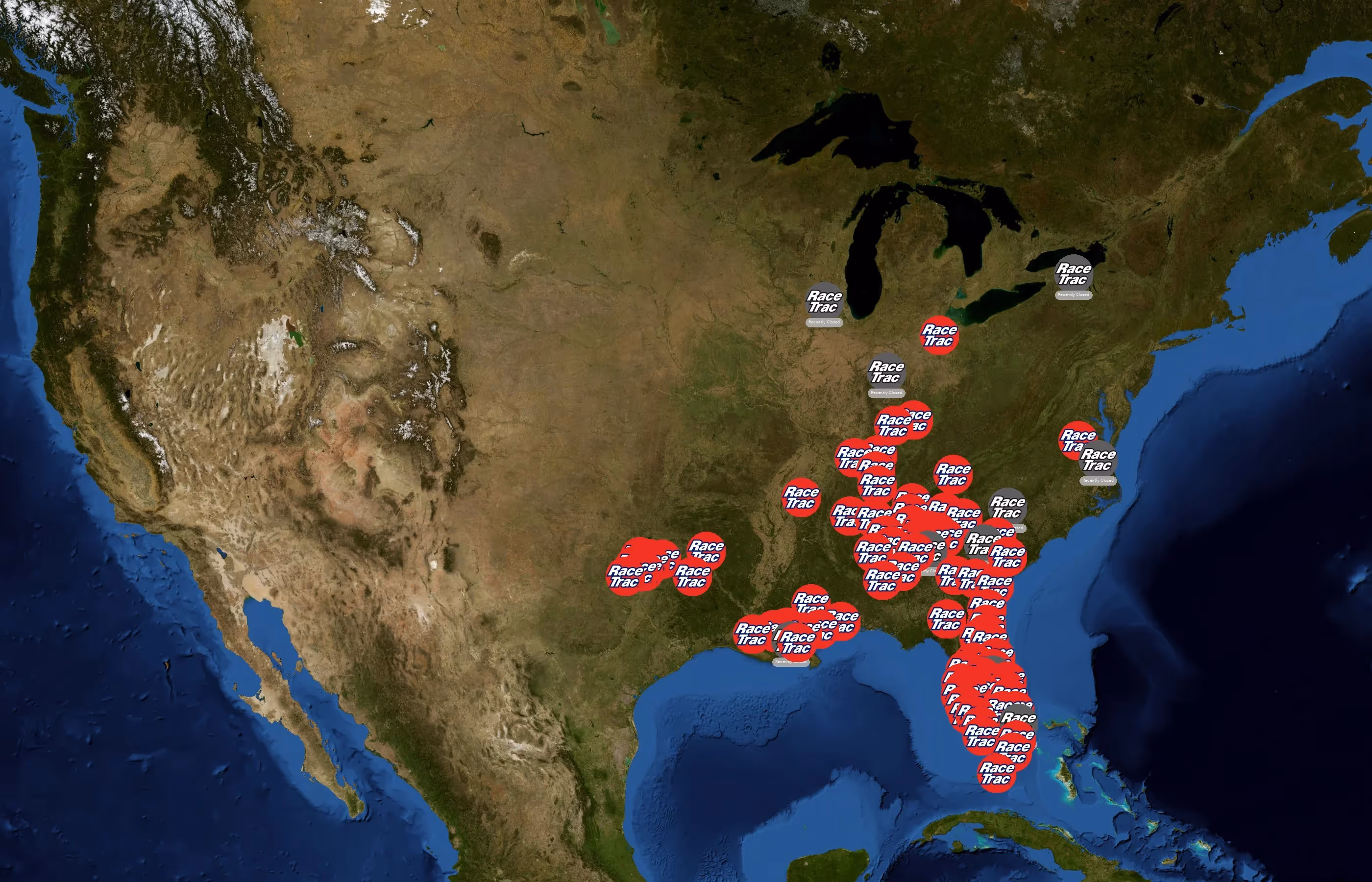 RaceTrac state distribution
