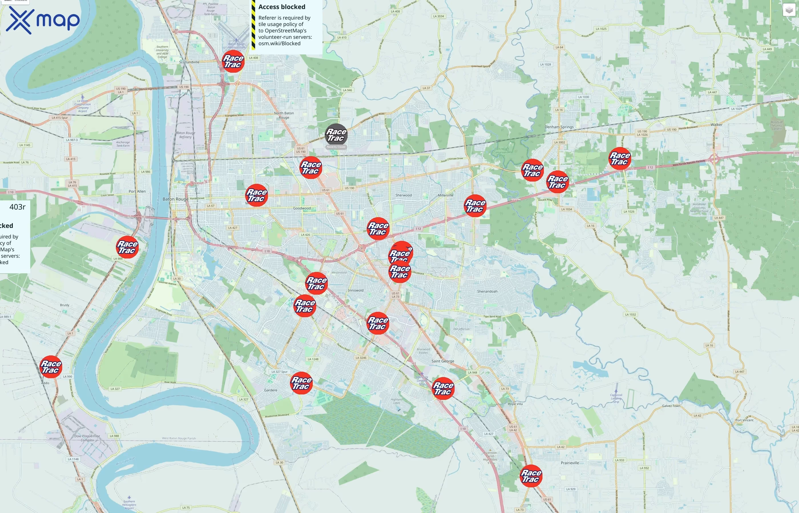 RaceTrac traffic data