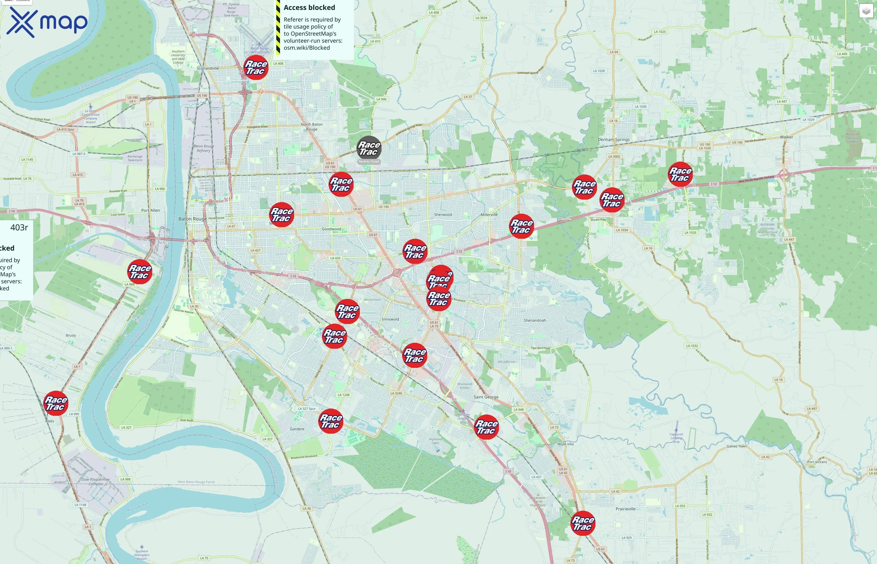 RaceTrac traffic data