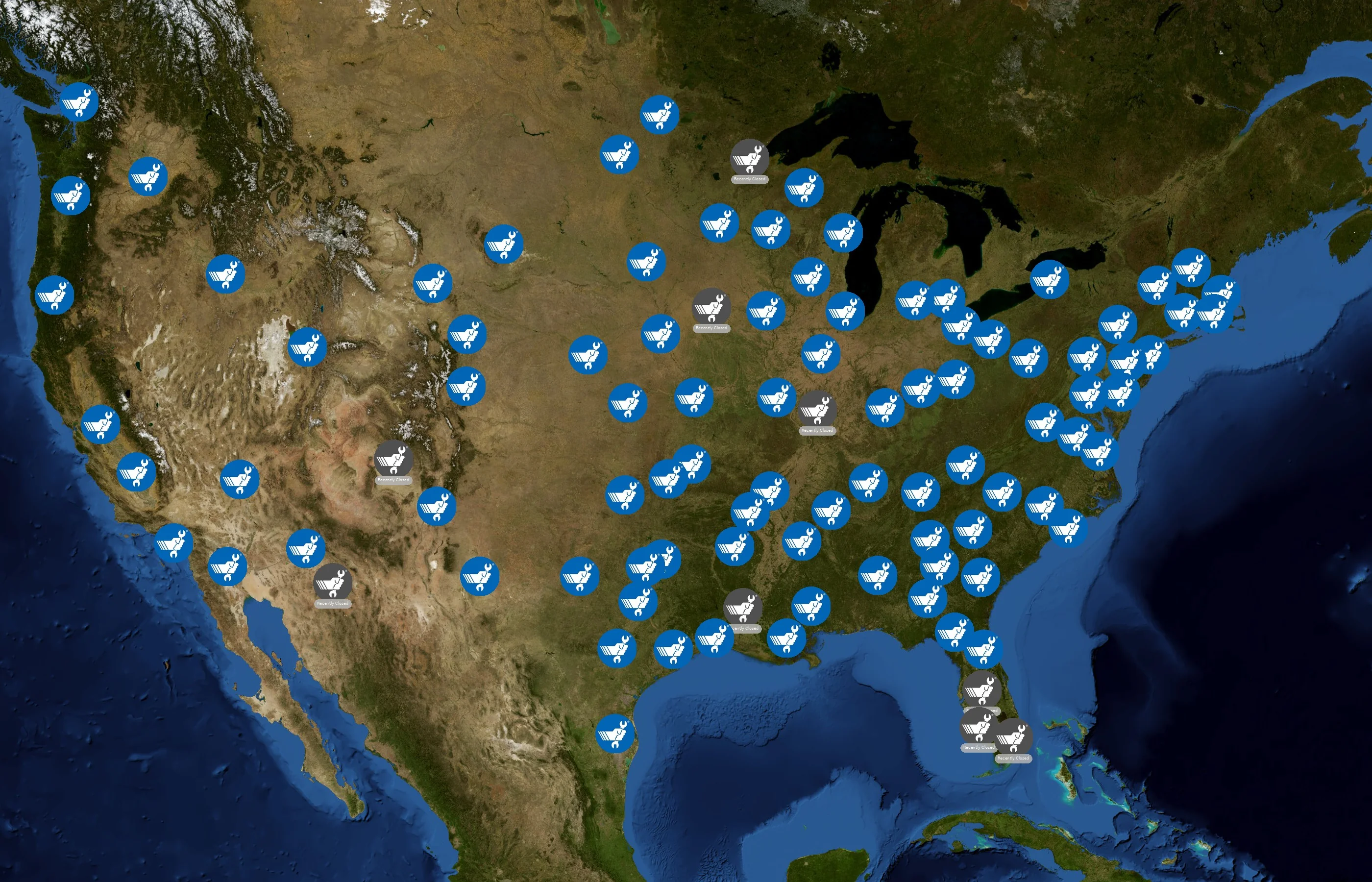 Quick Lane state distribution