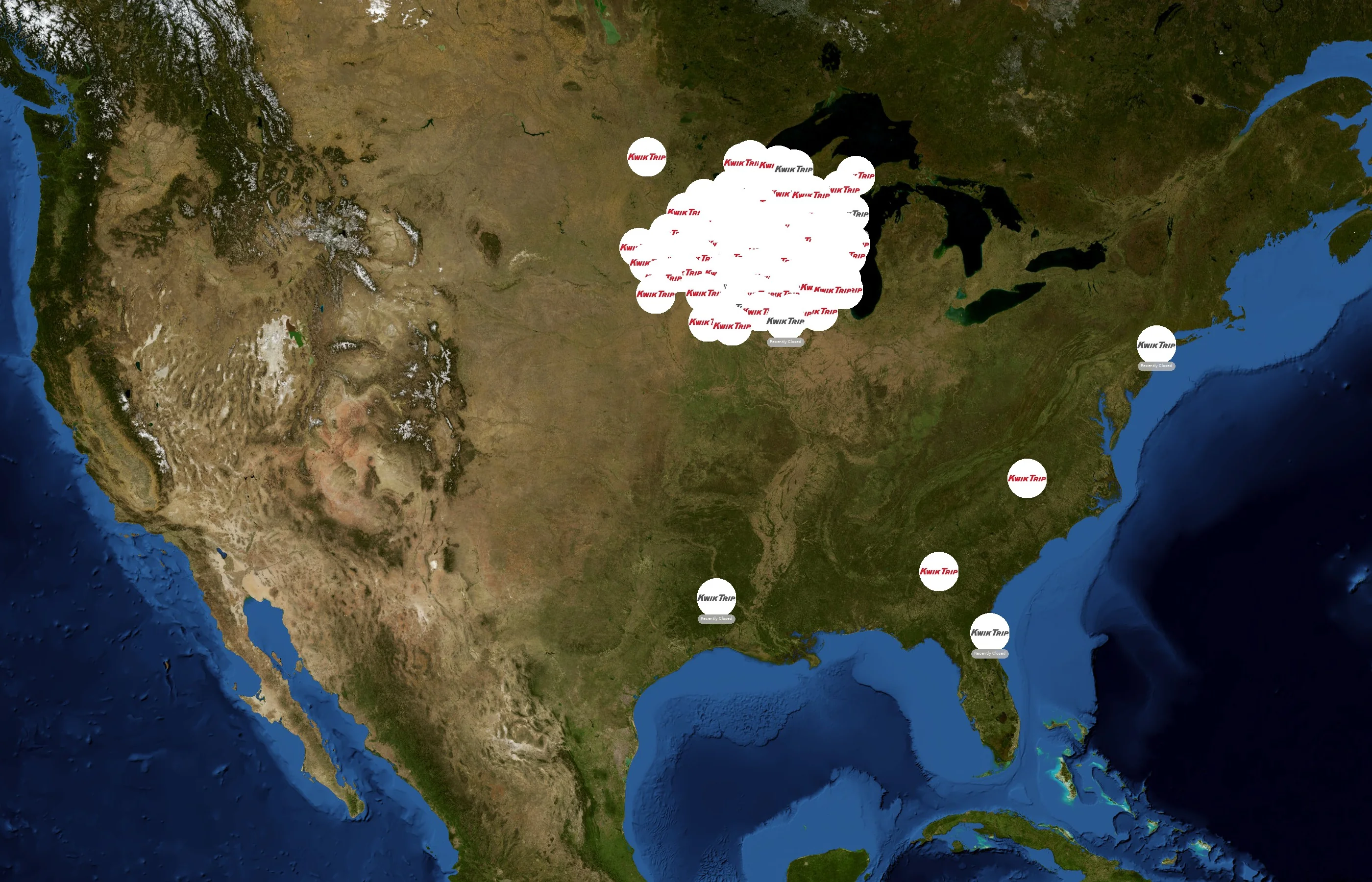 Kwik Trip state distribution