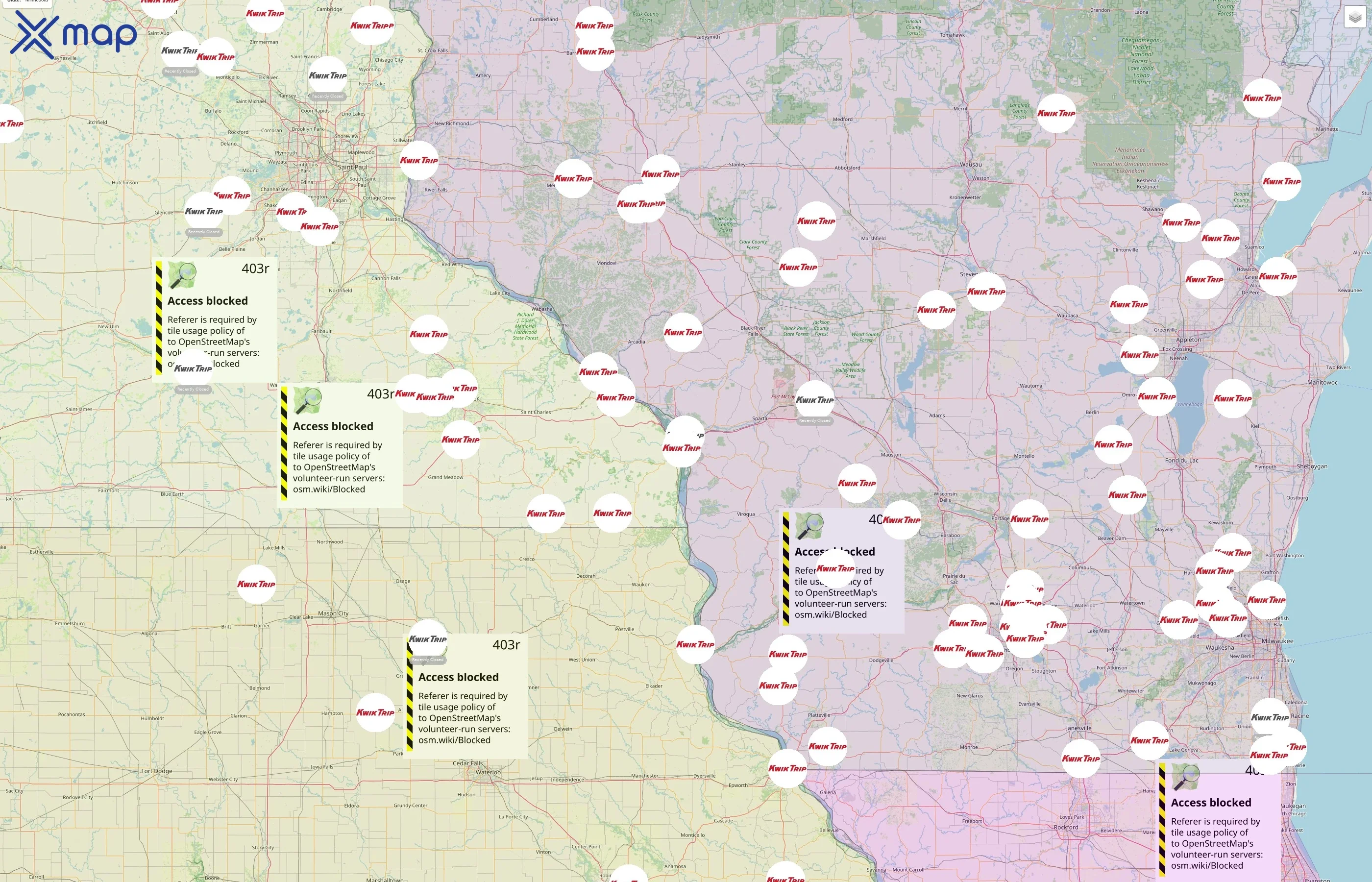 Kwik Trip street hotspots