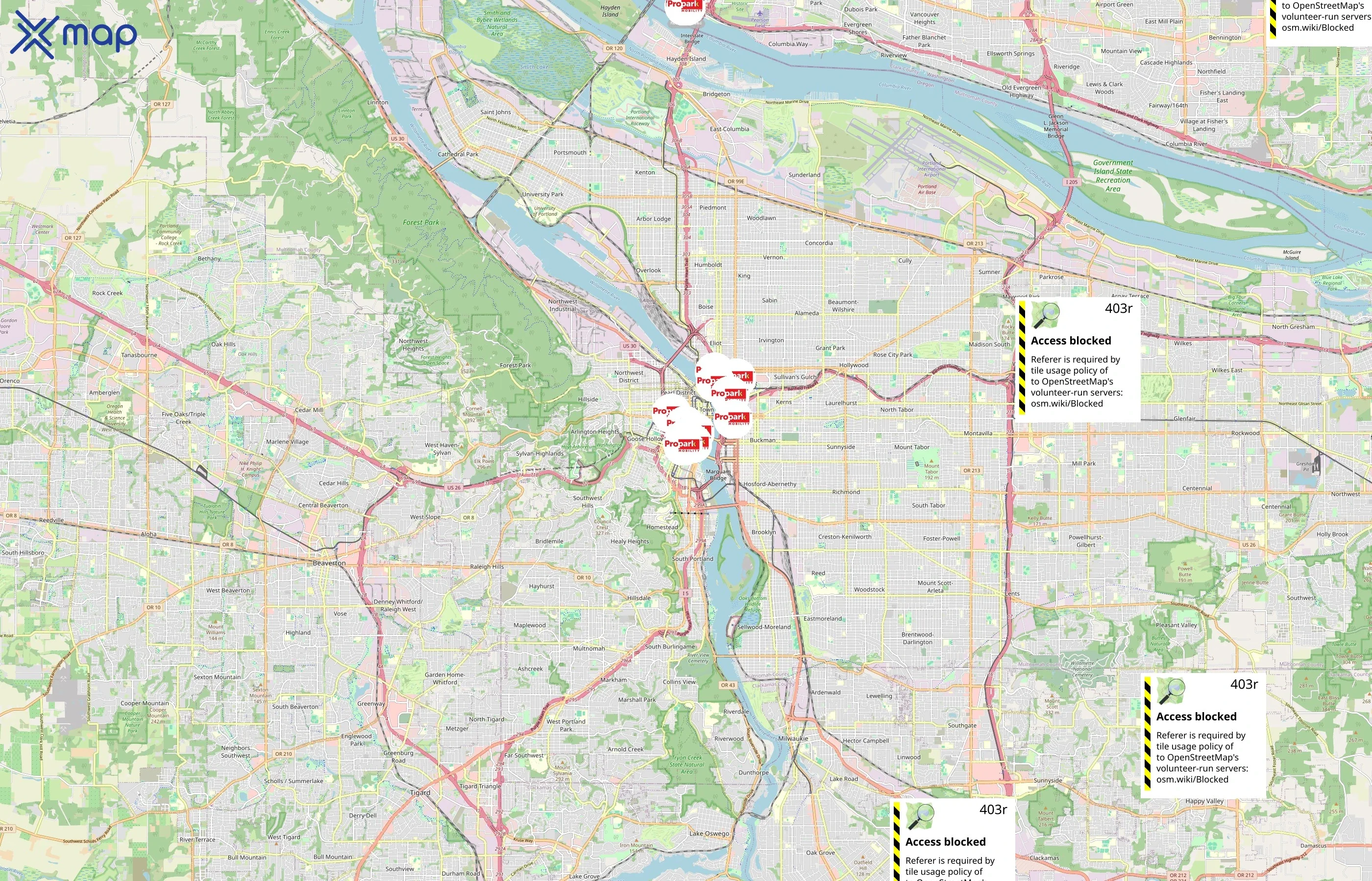 Propark Mobility area coverage