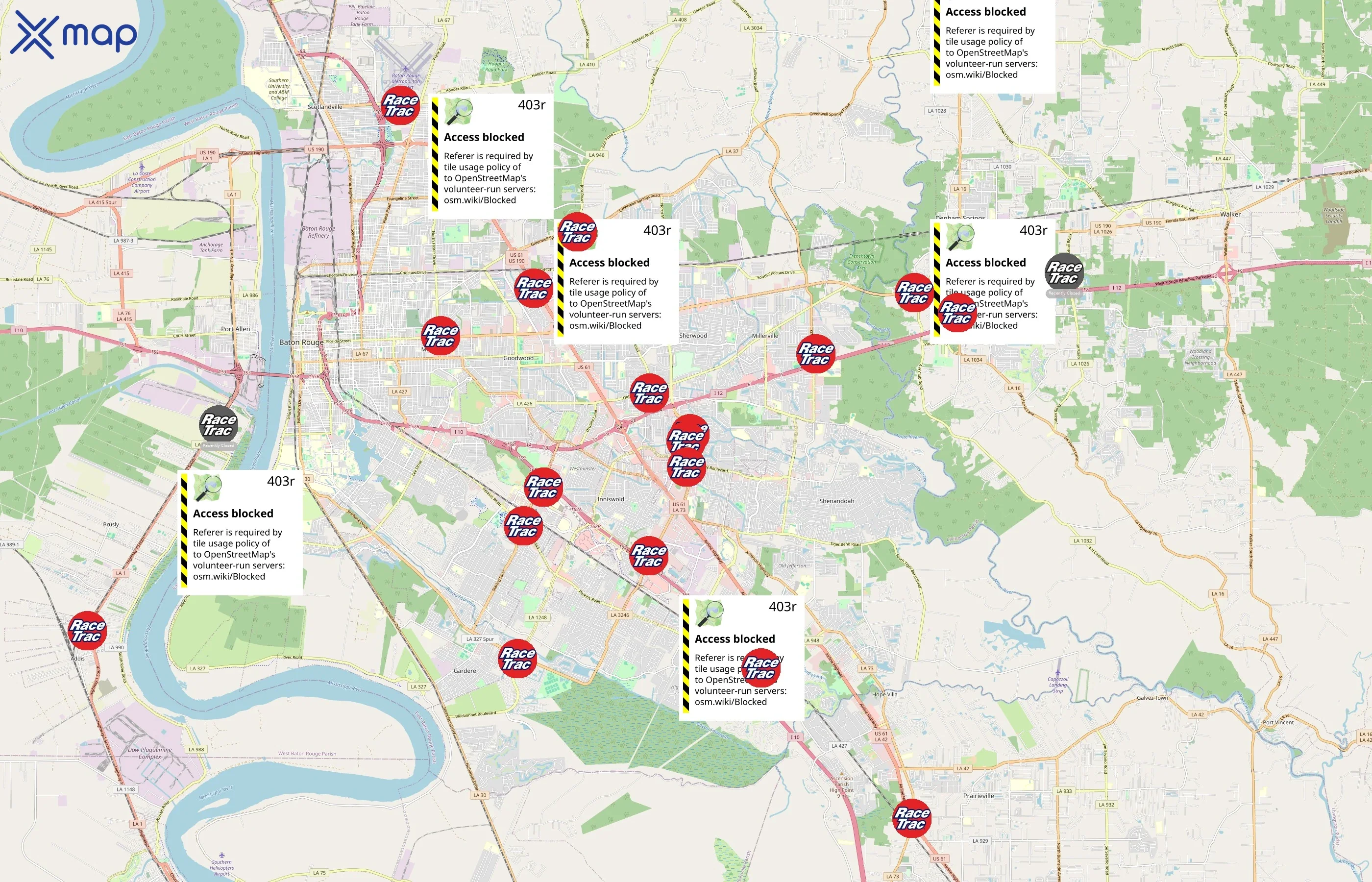RaceTrac area coverage
