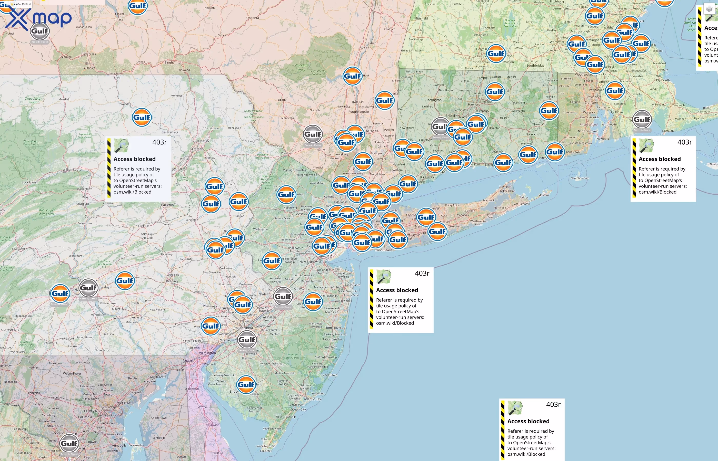 Gulf Oil street hotspots