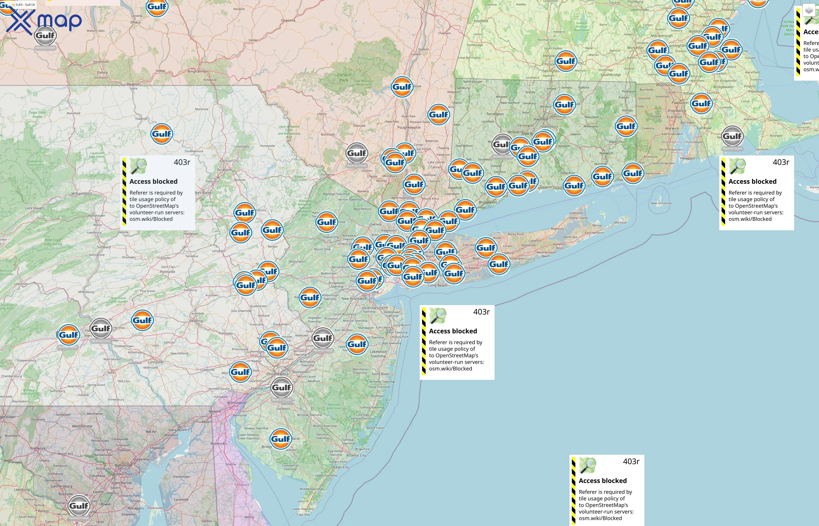 Gulf Oil street hotspots