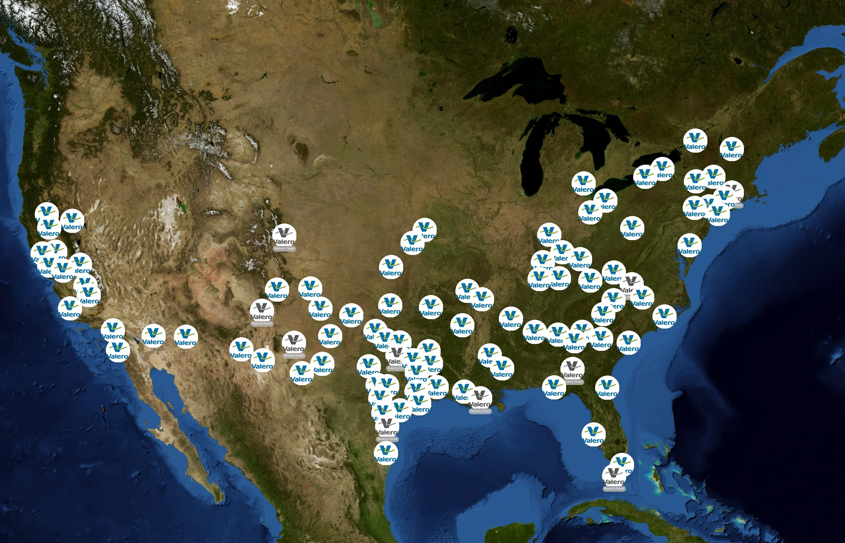 Valero state distribution