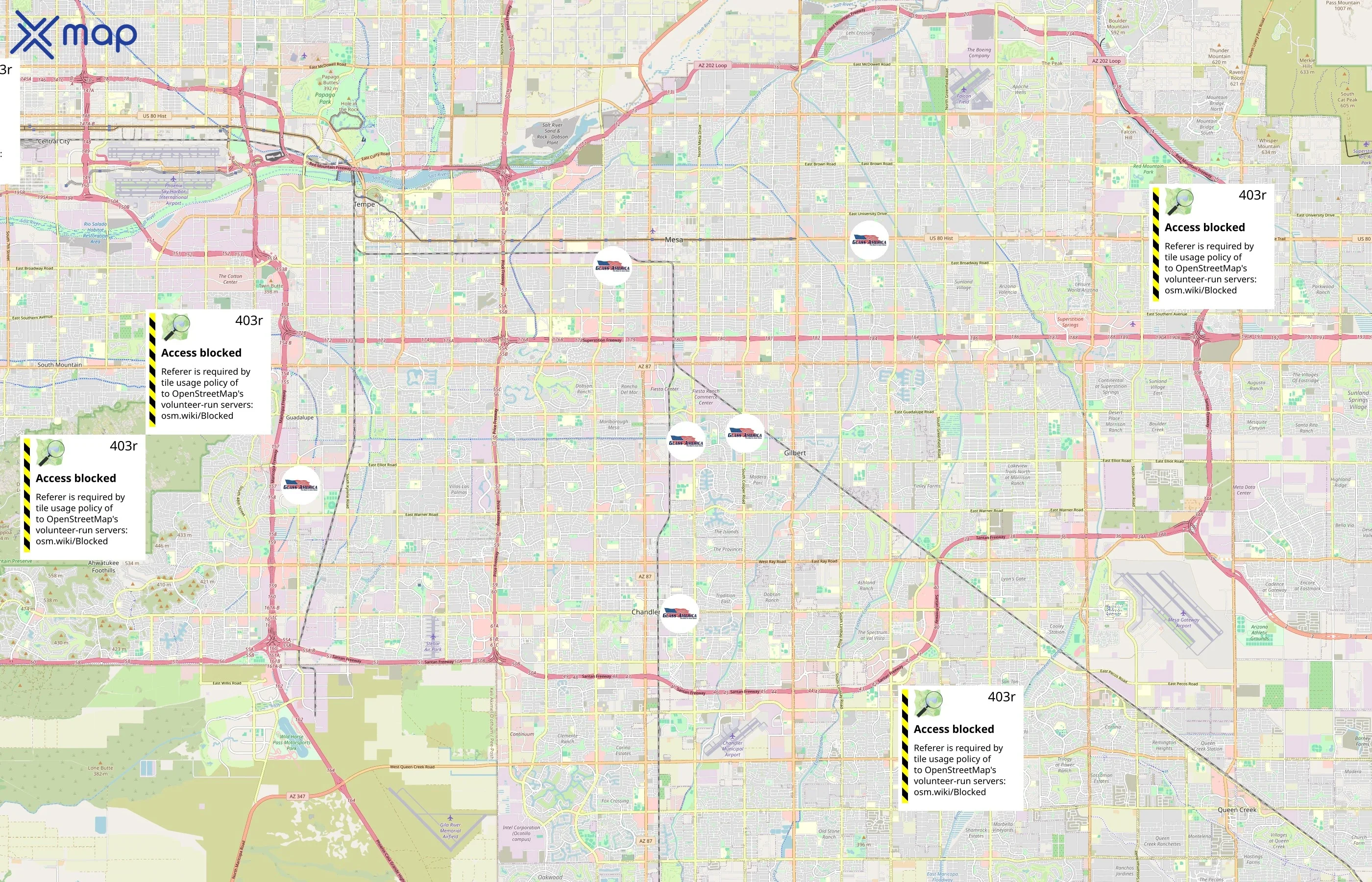 Glass America area coverage