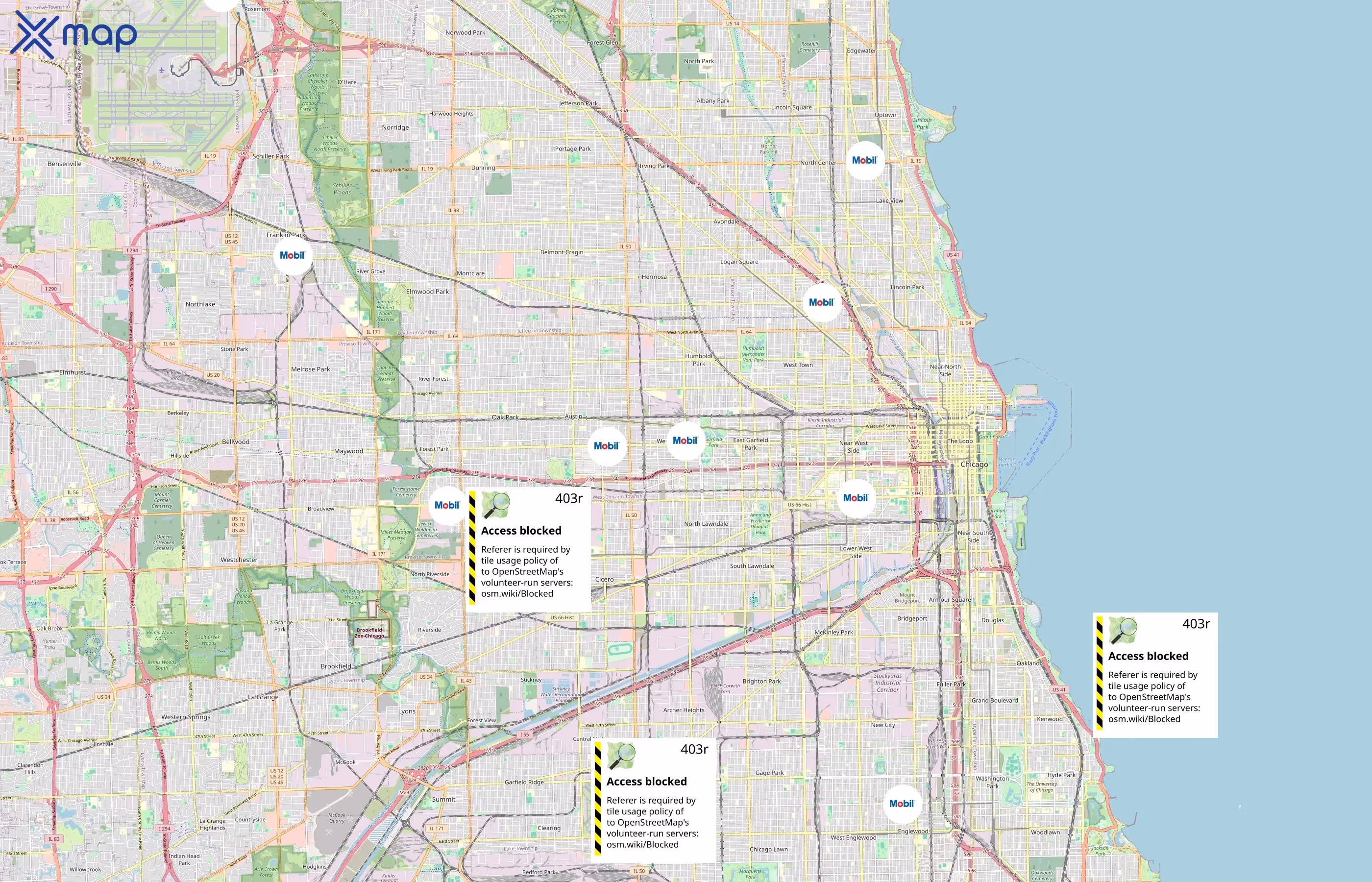 Mobil area coverage
