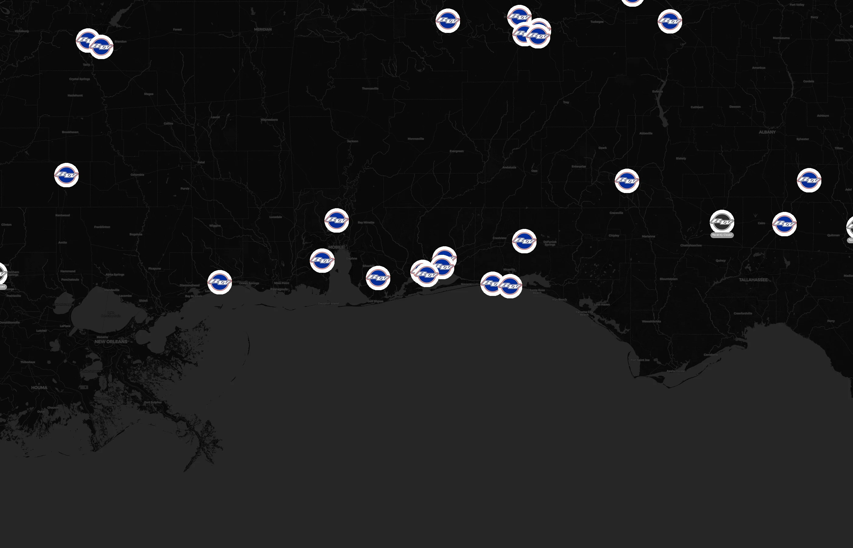 RaceWay city distribution