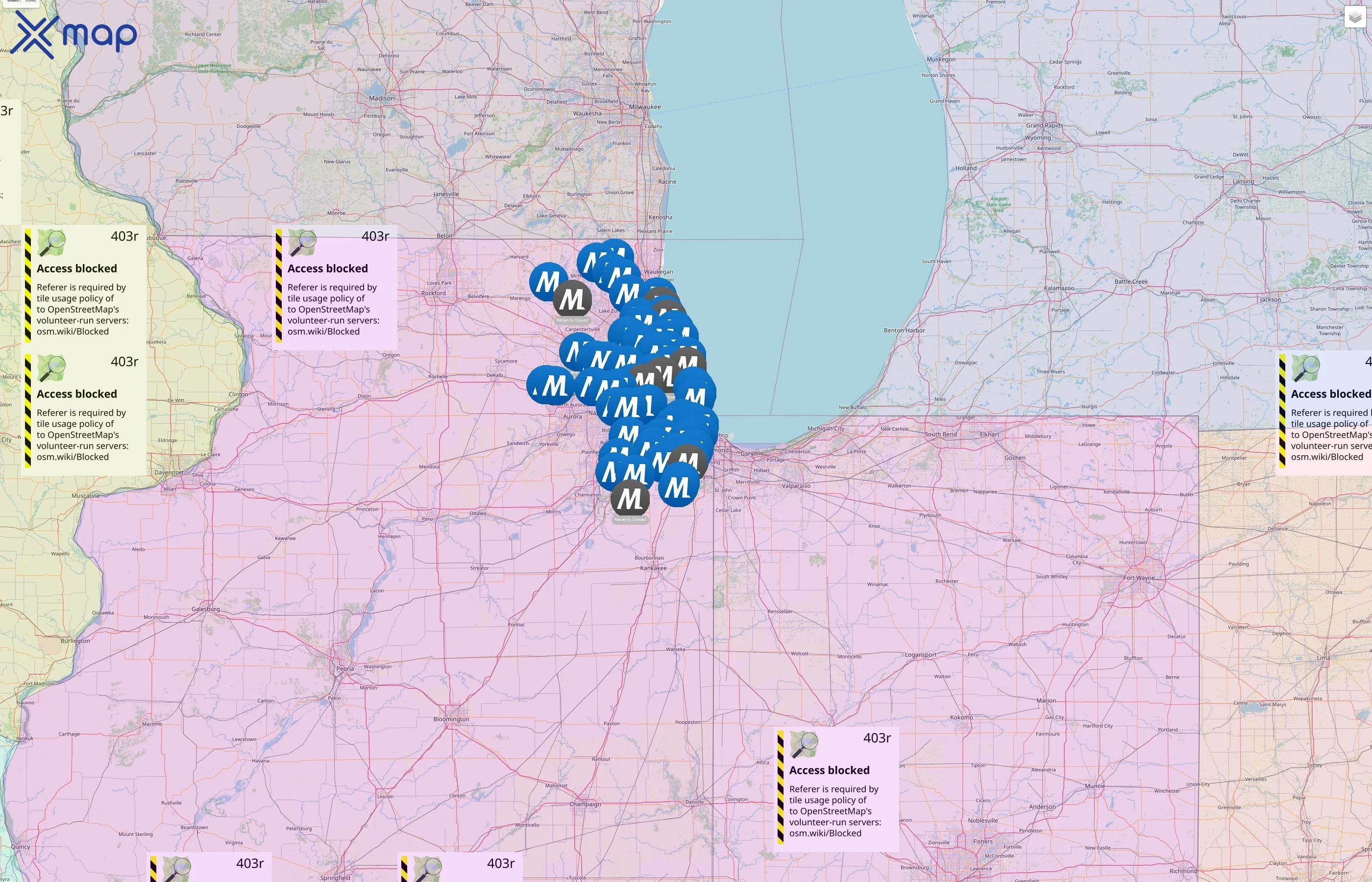 Metra street hotspots