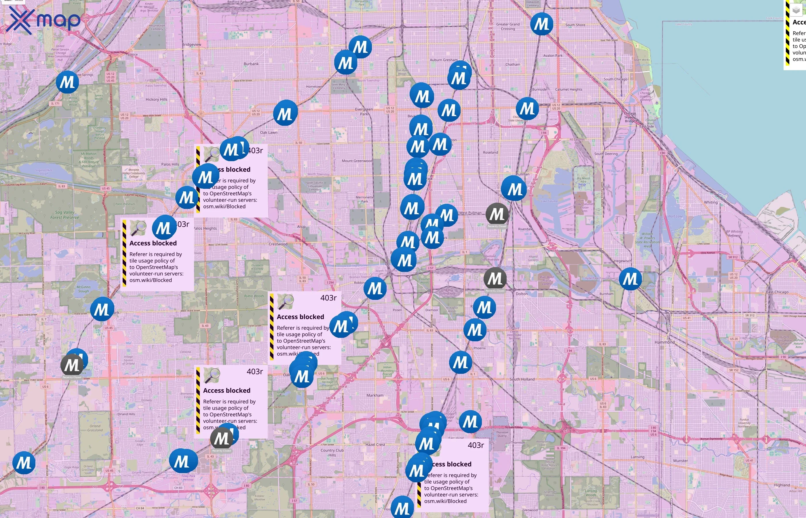 Metra traffic data
