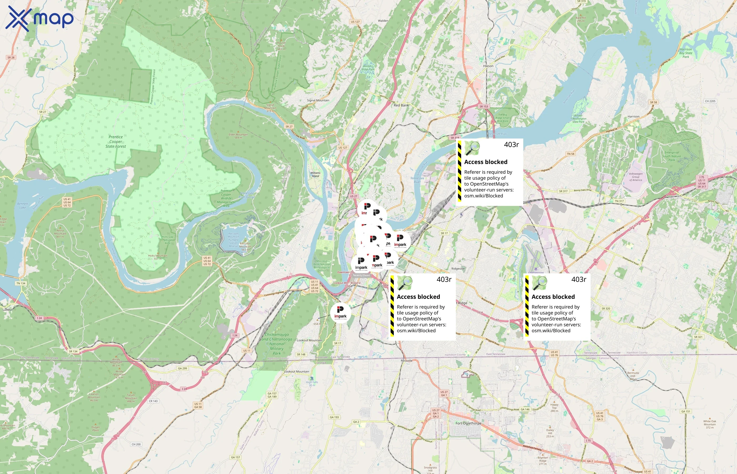 Republic Parking area coverage