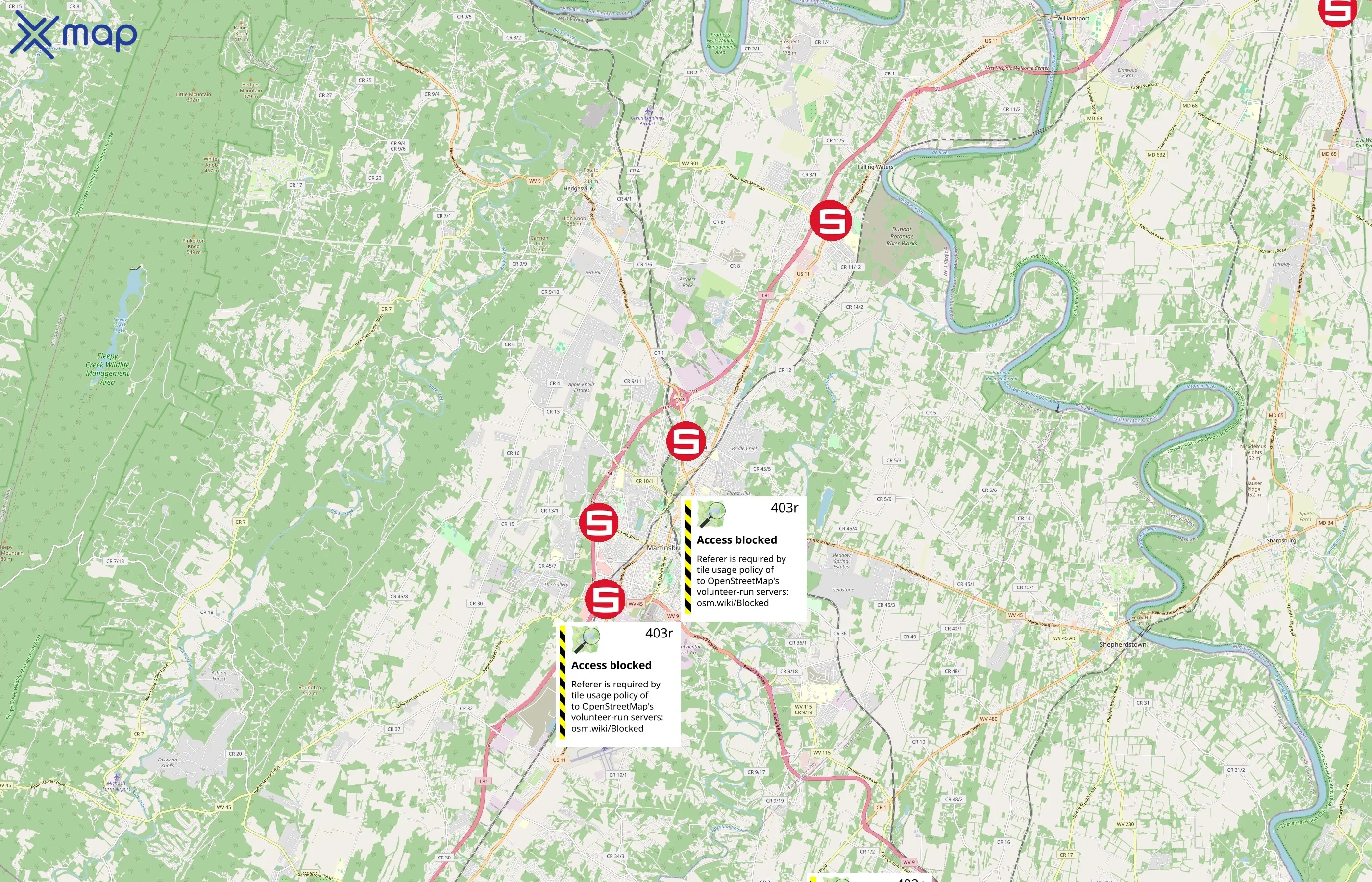 Sheetz area coverage