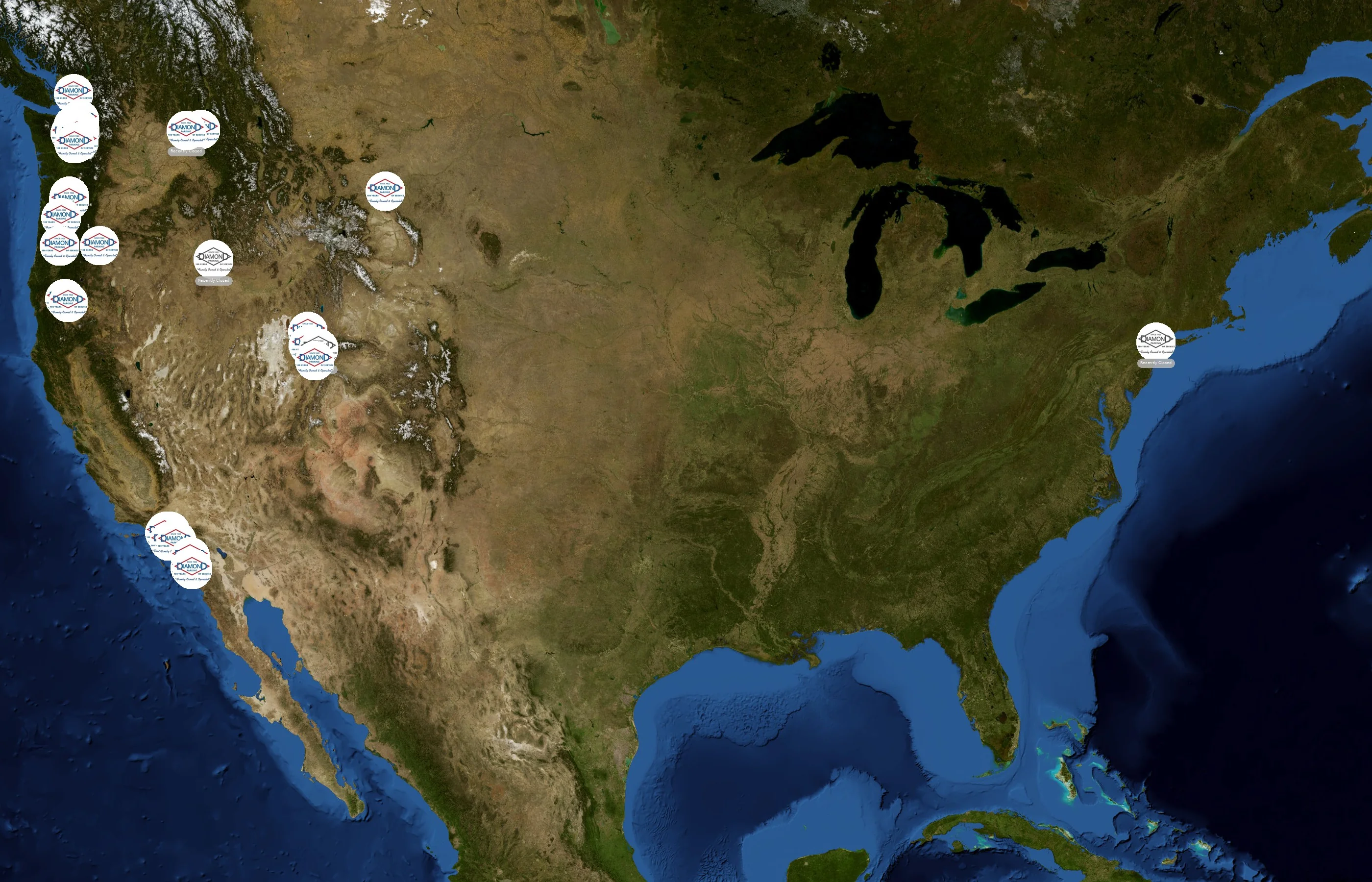 Diamond Parking state distribution