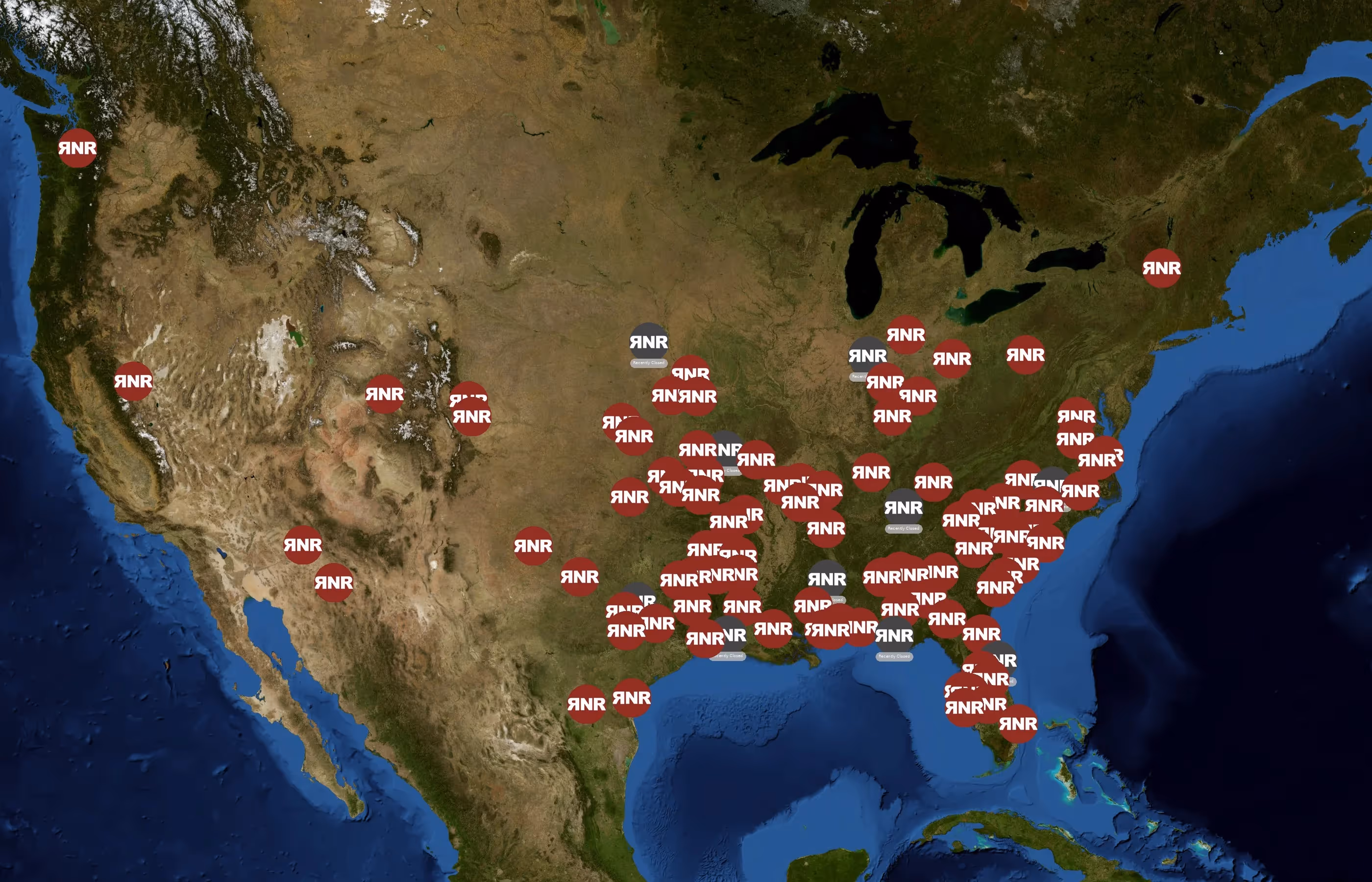 RNR Tire Express state distribution