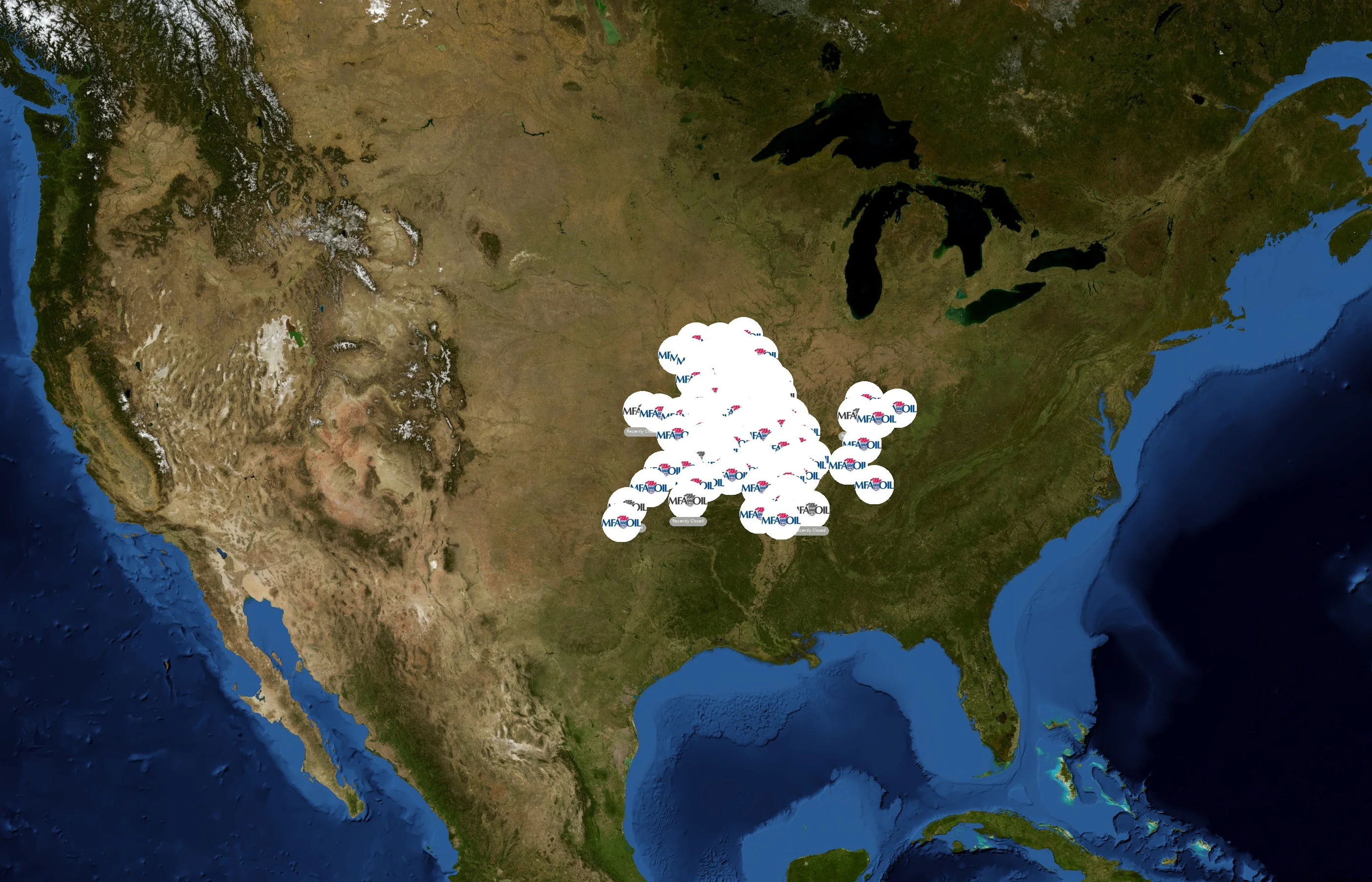 MFA Oil Company state distribution