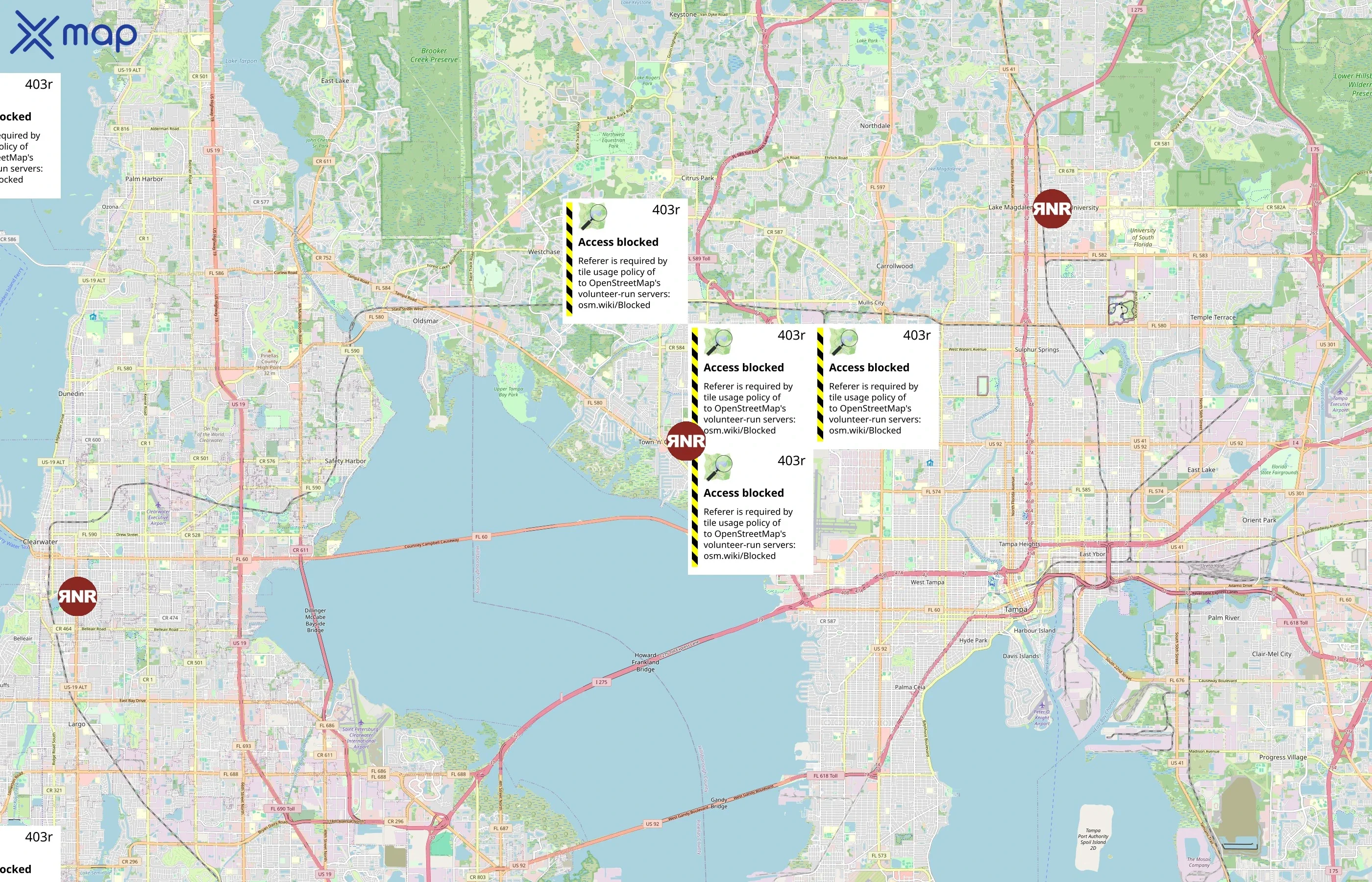 RNR Tire Express area coverage