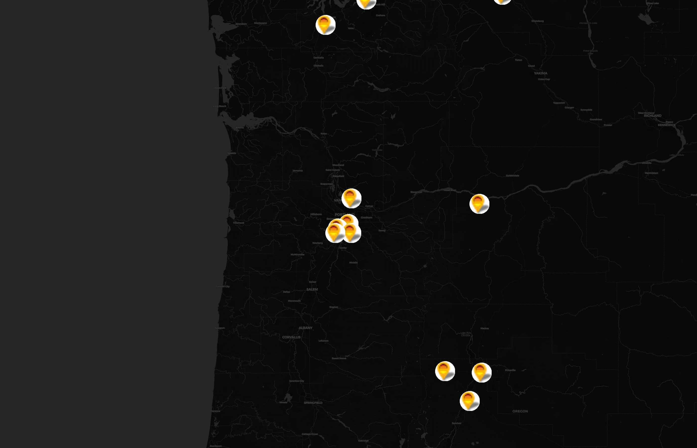 Pacific Pride city distribution