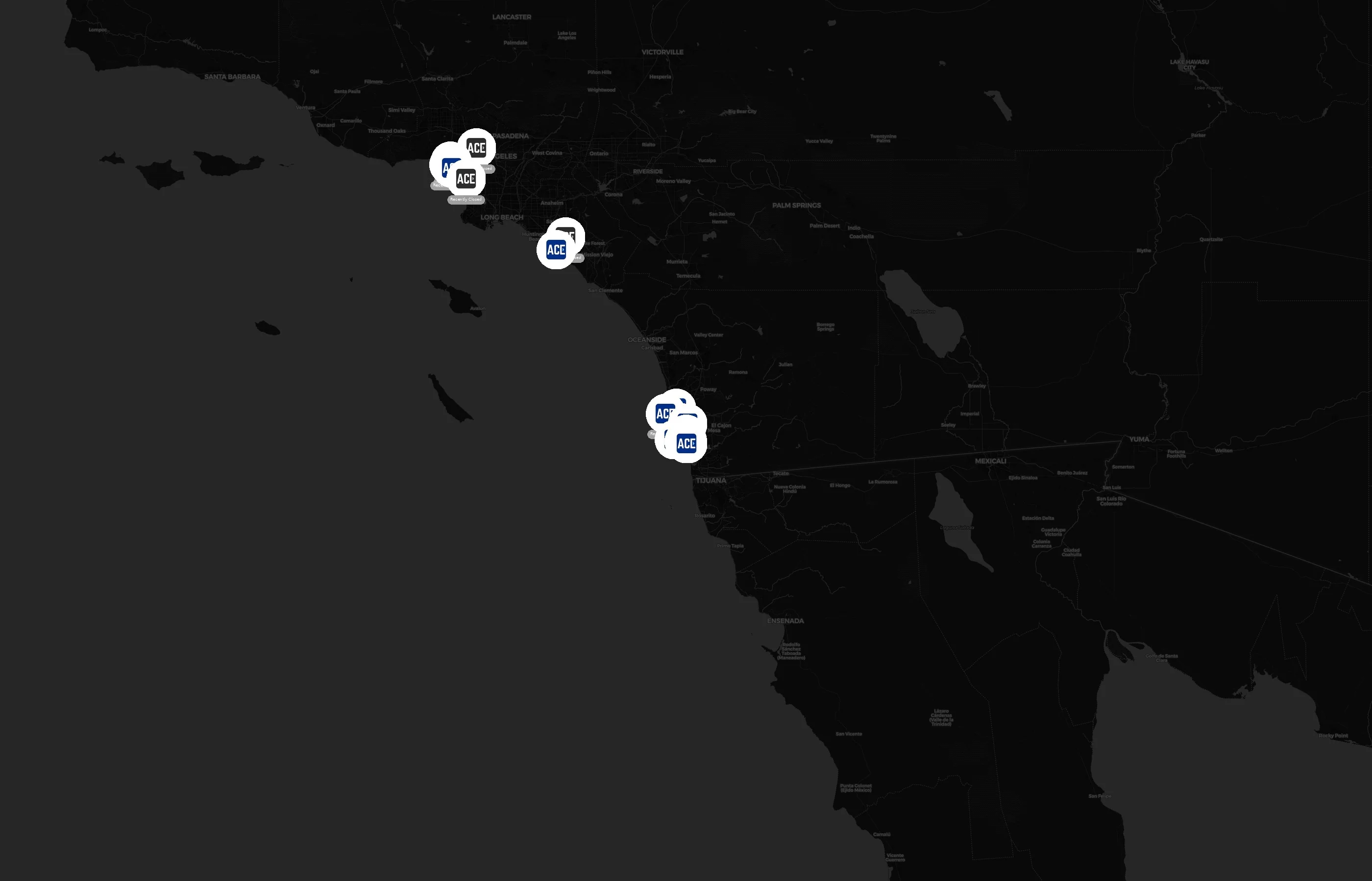 Ace Parking city distribution