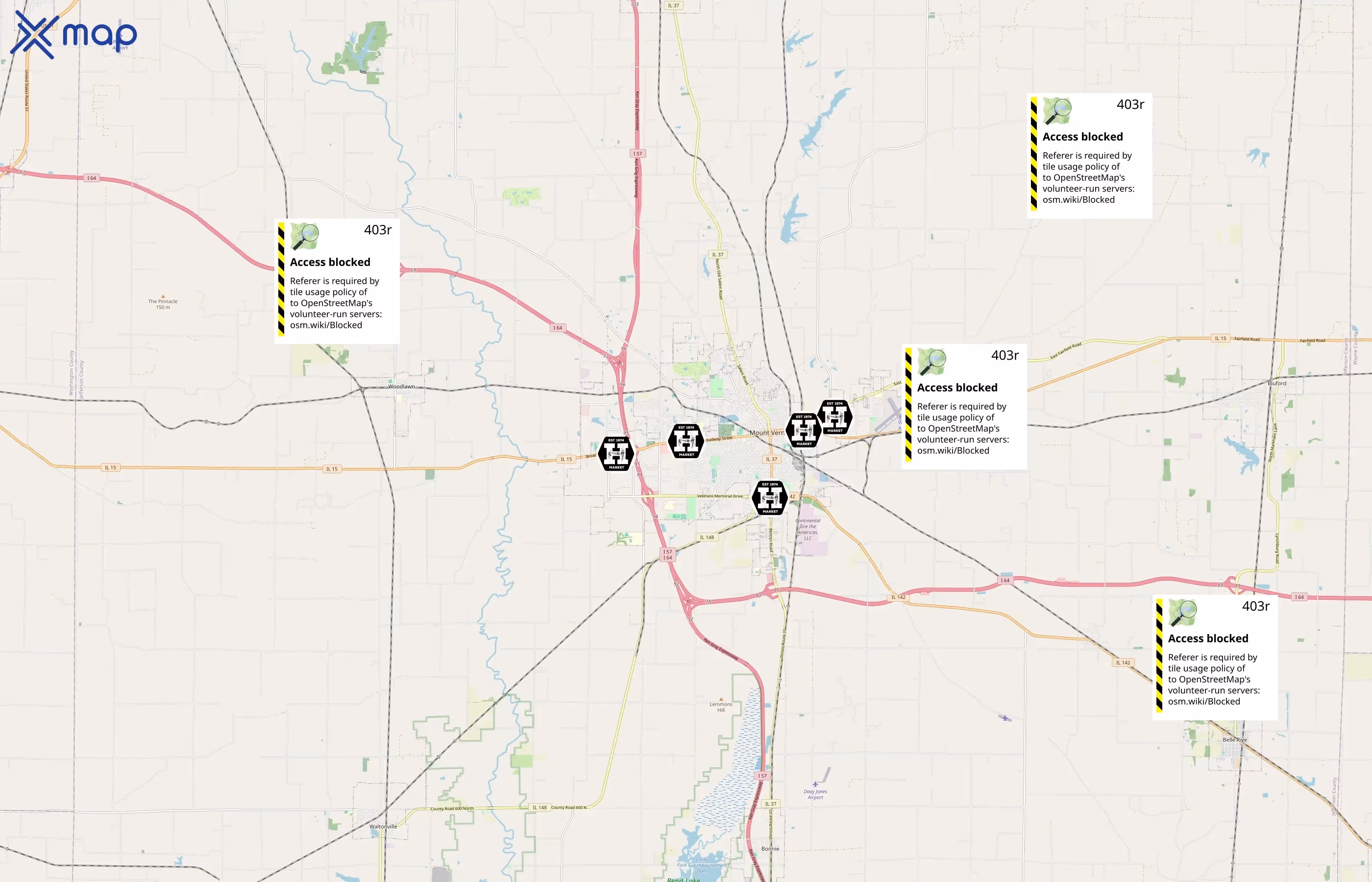 Huck's area coverage