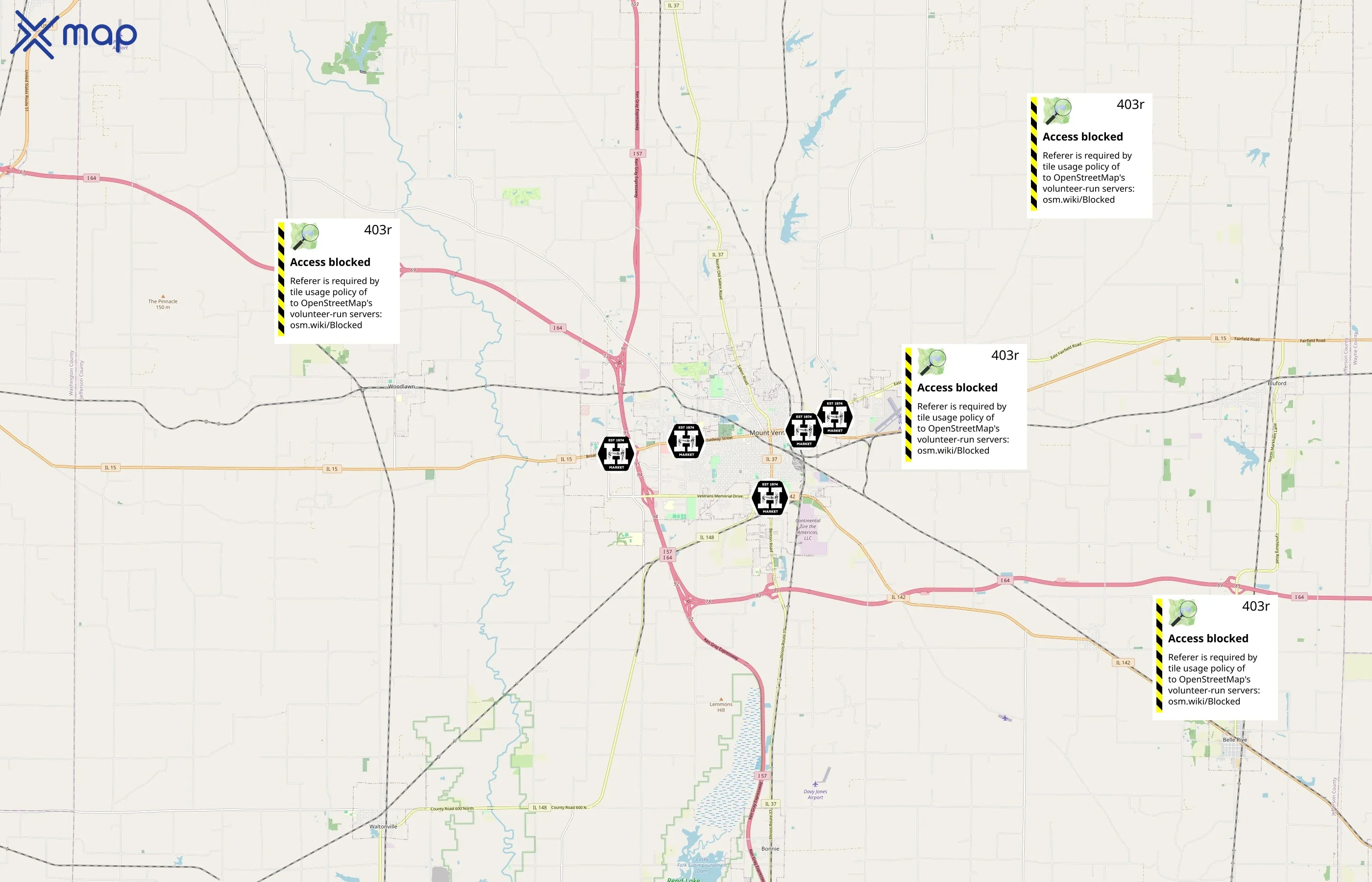 Huck's area coverage