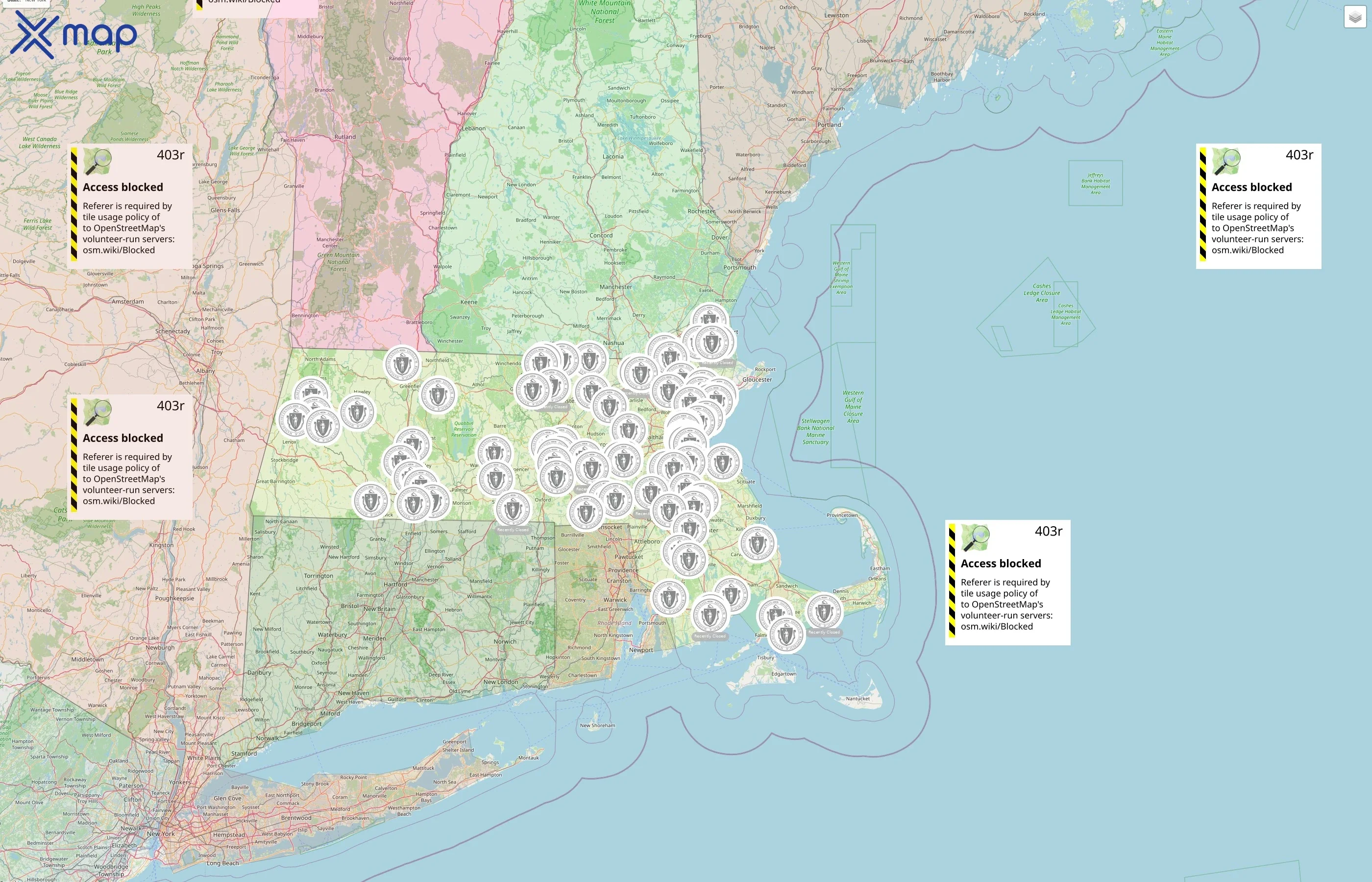 Massachusetts Government street hotspots
