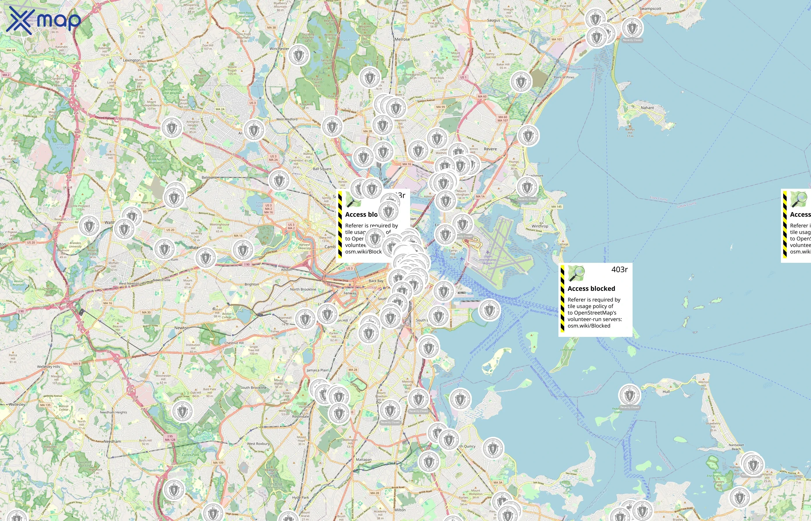 Massachusetts Government area coverage