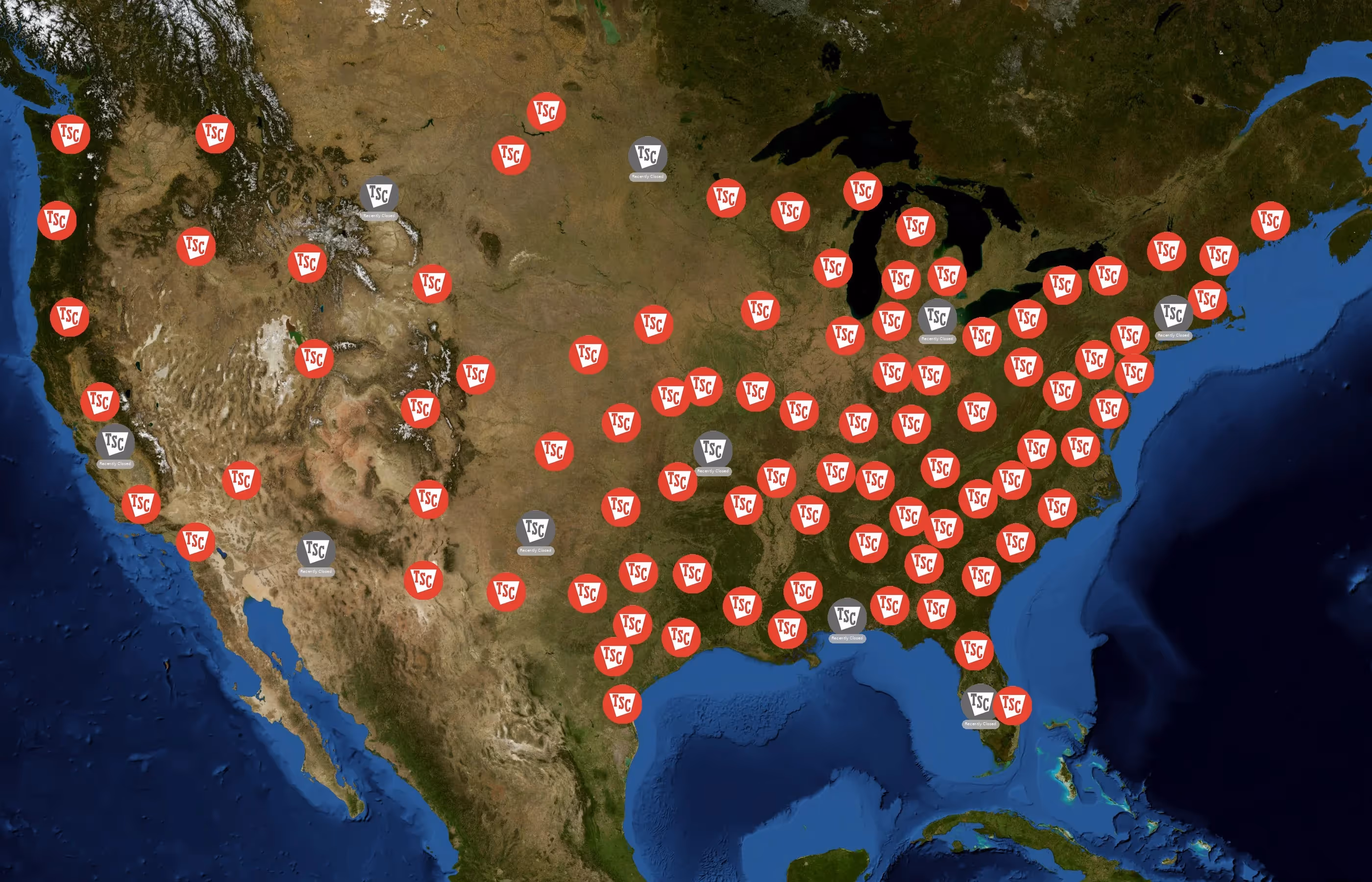 Tractor Supply Company state distribution