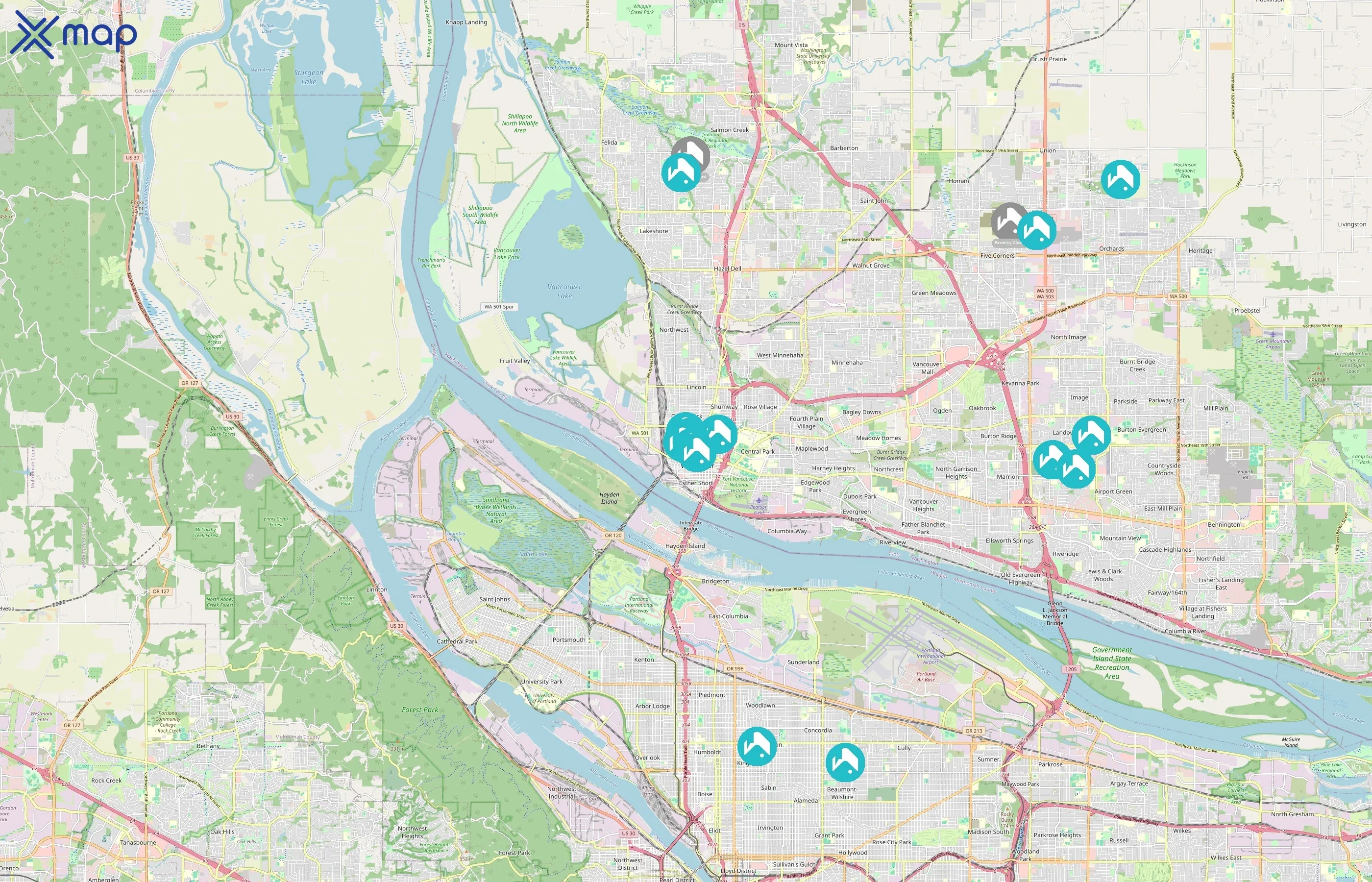 Little Free Library area coverage