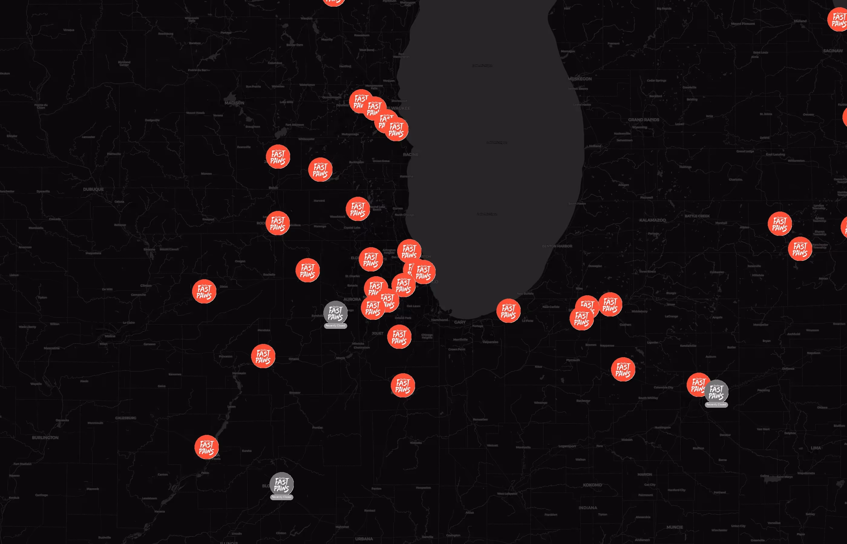 ShotVet city distribution
