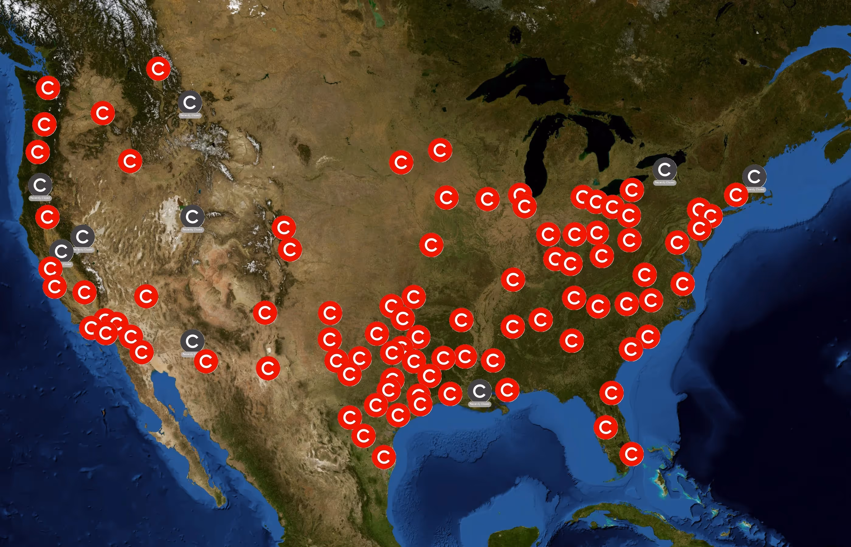 Cinemark state distribution
