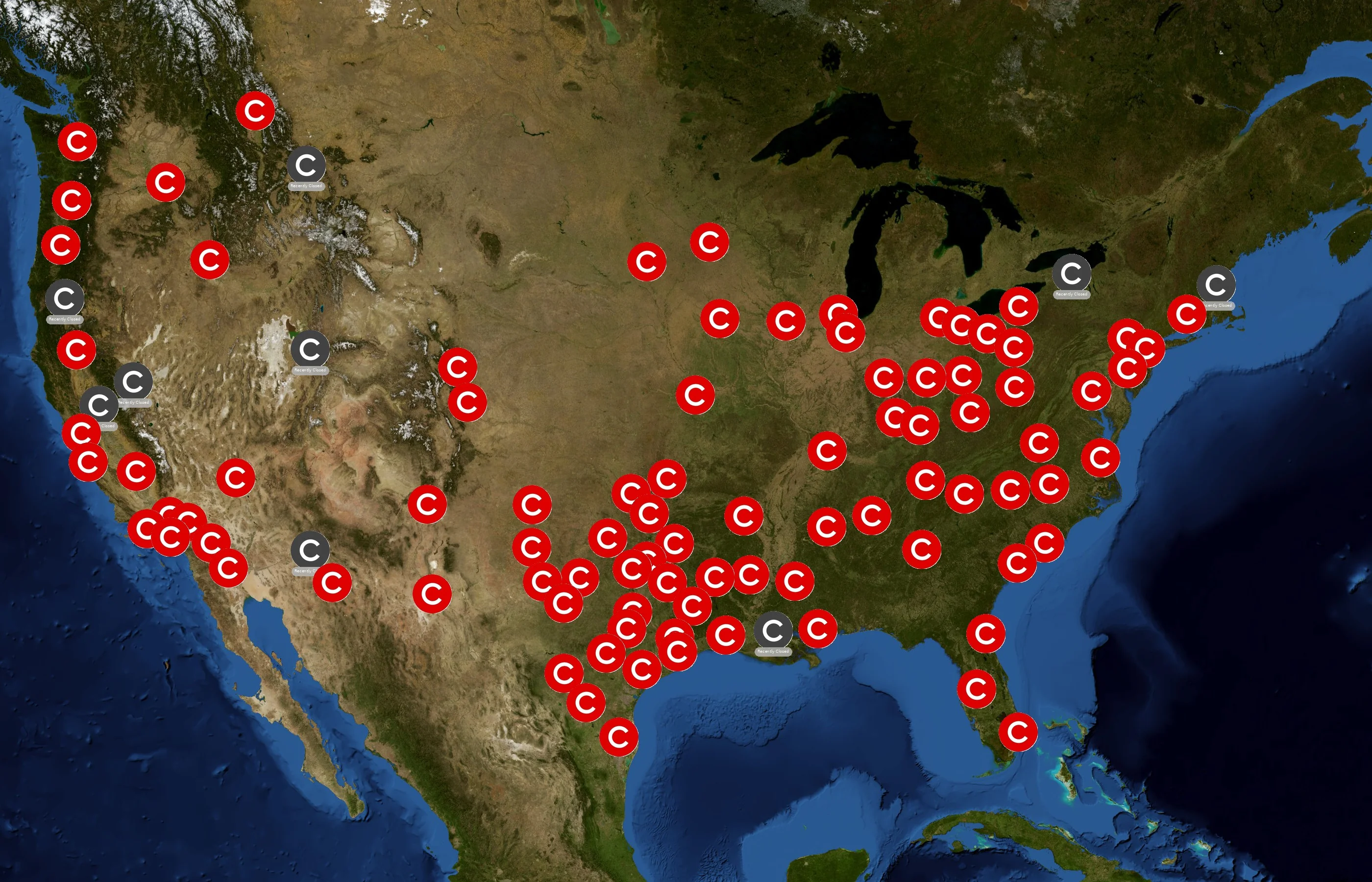 Cinemark state distribution