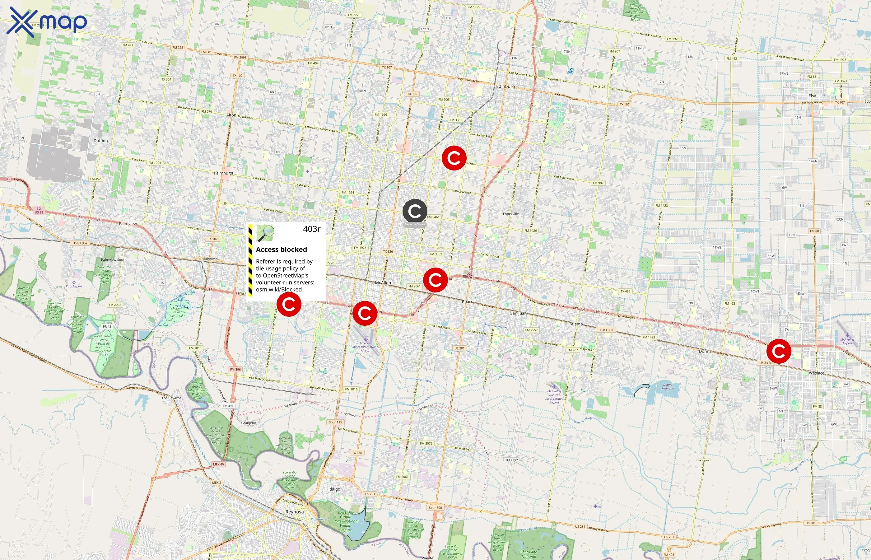 Cinemark area coverage