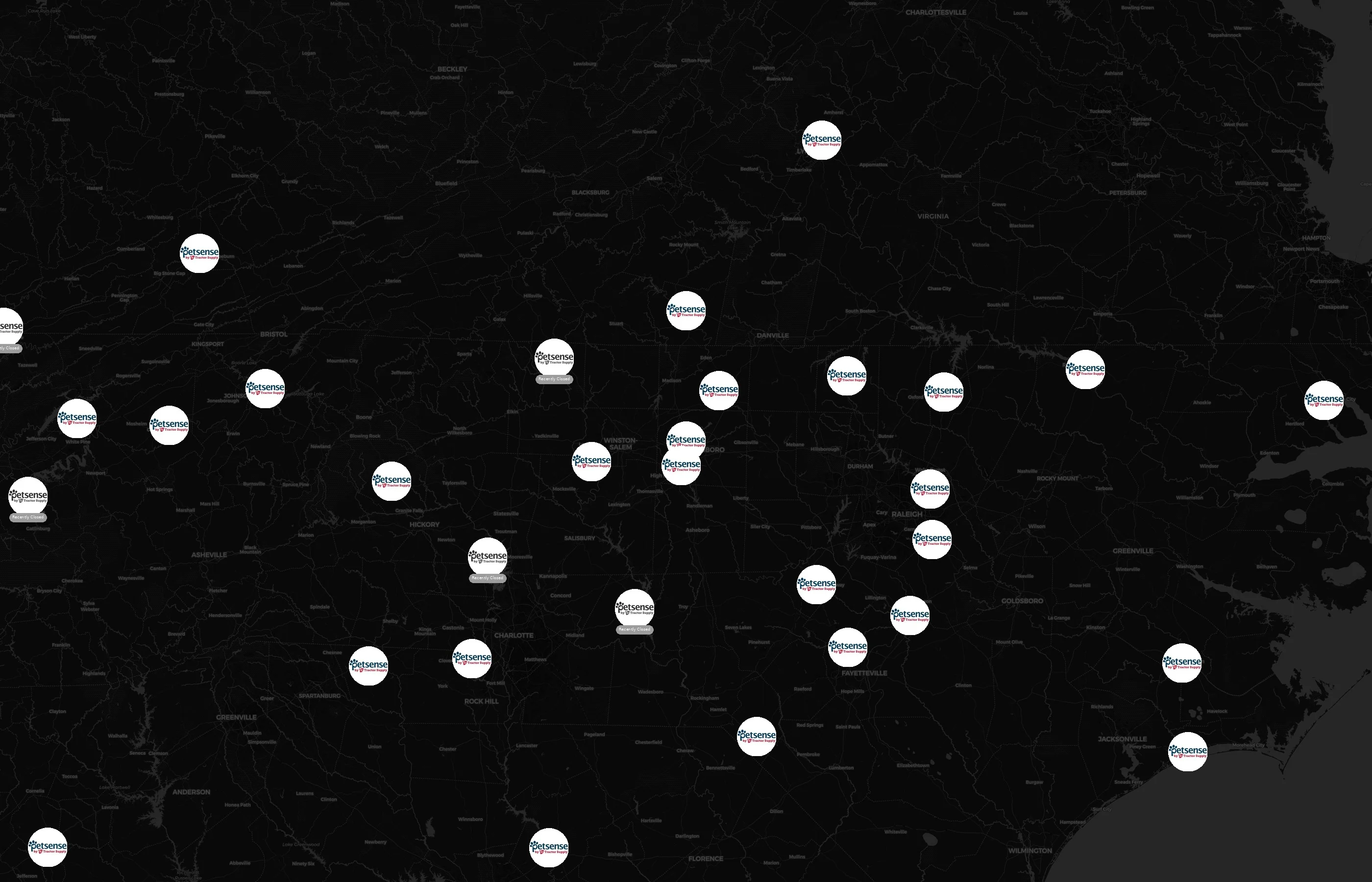 Petsense city distribution