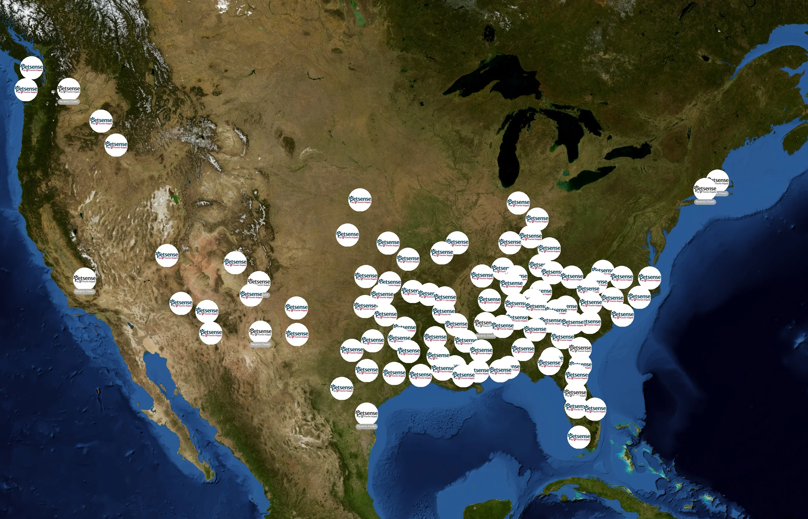 Petsense state distribution