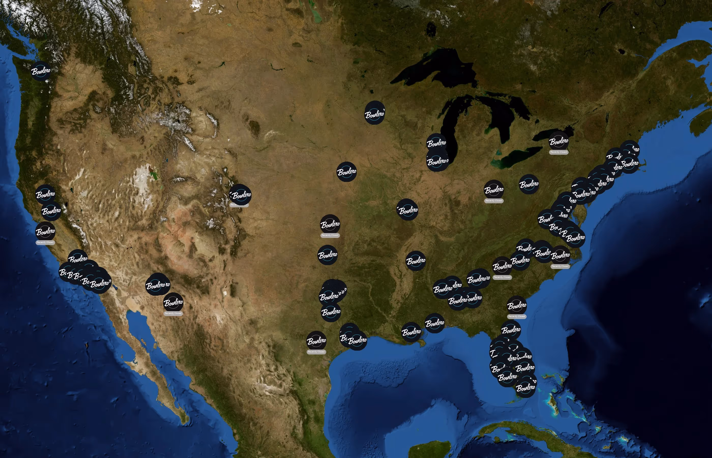 Bowlero state distribution