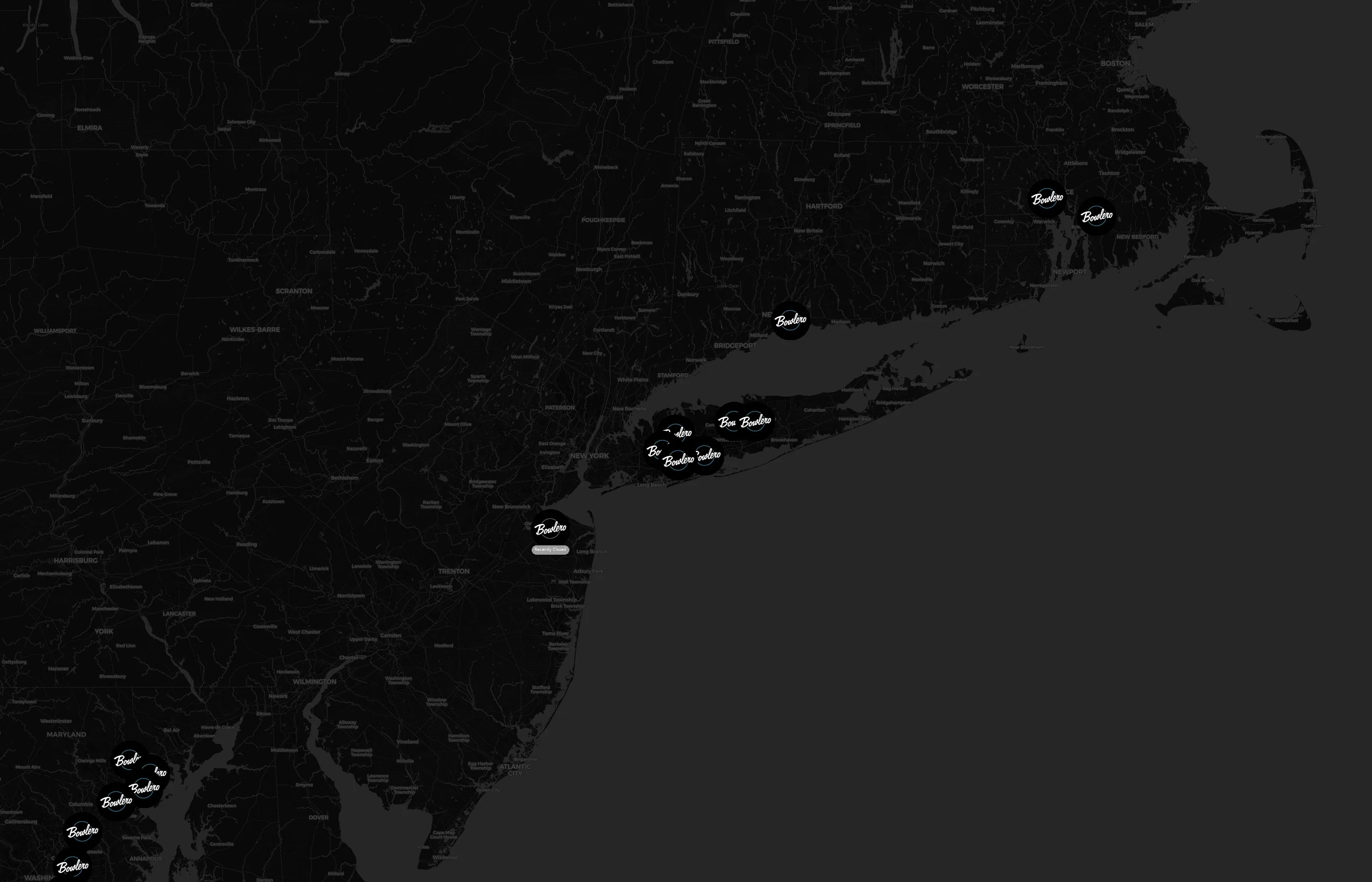 AMF Bowling city distribution
