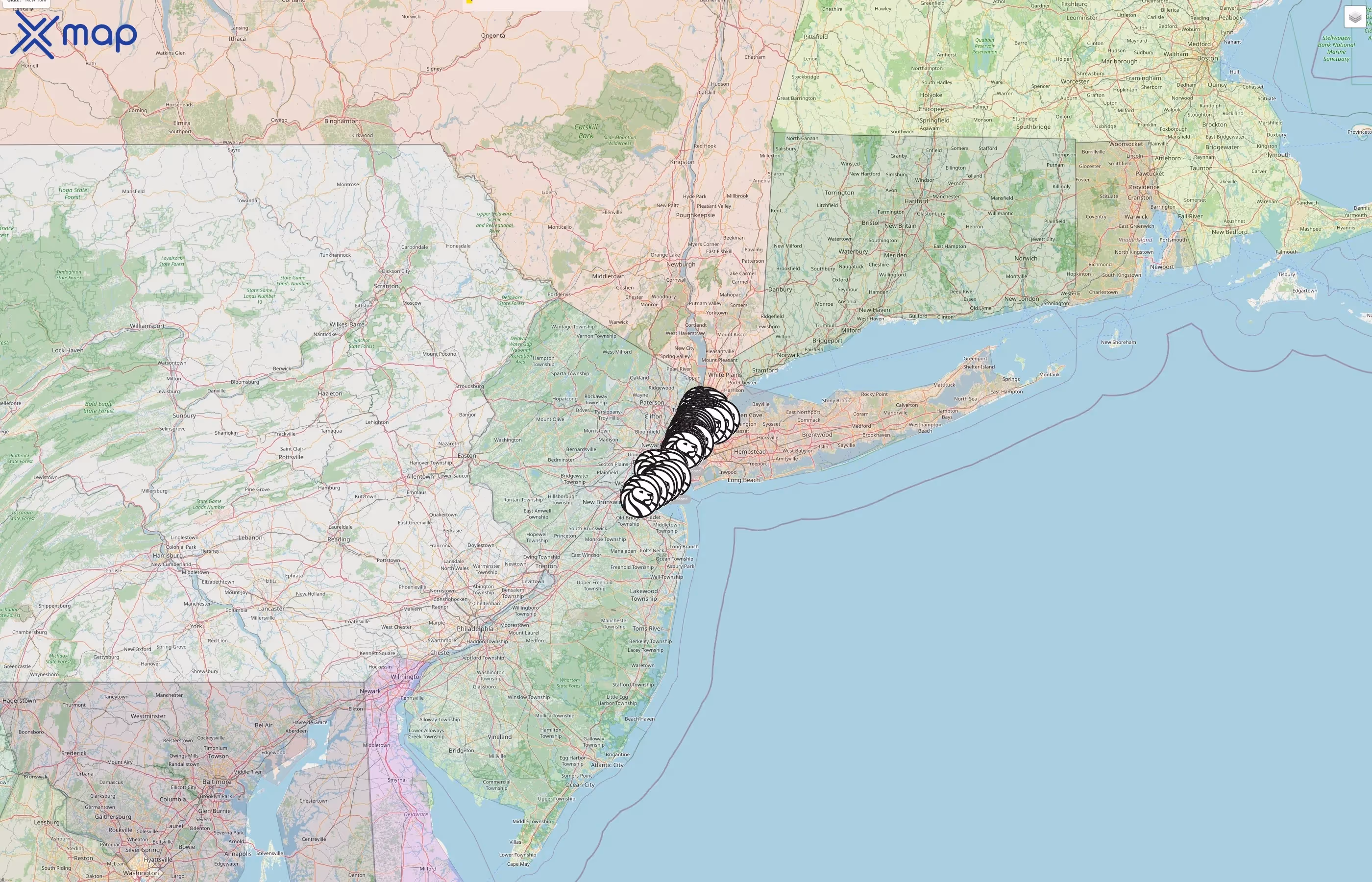 New York Public Library street hotspots