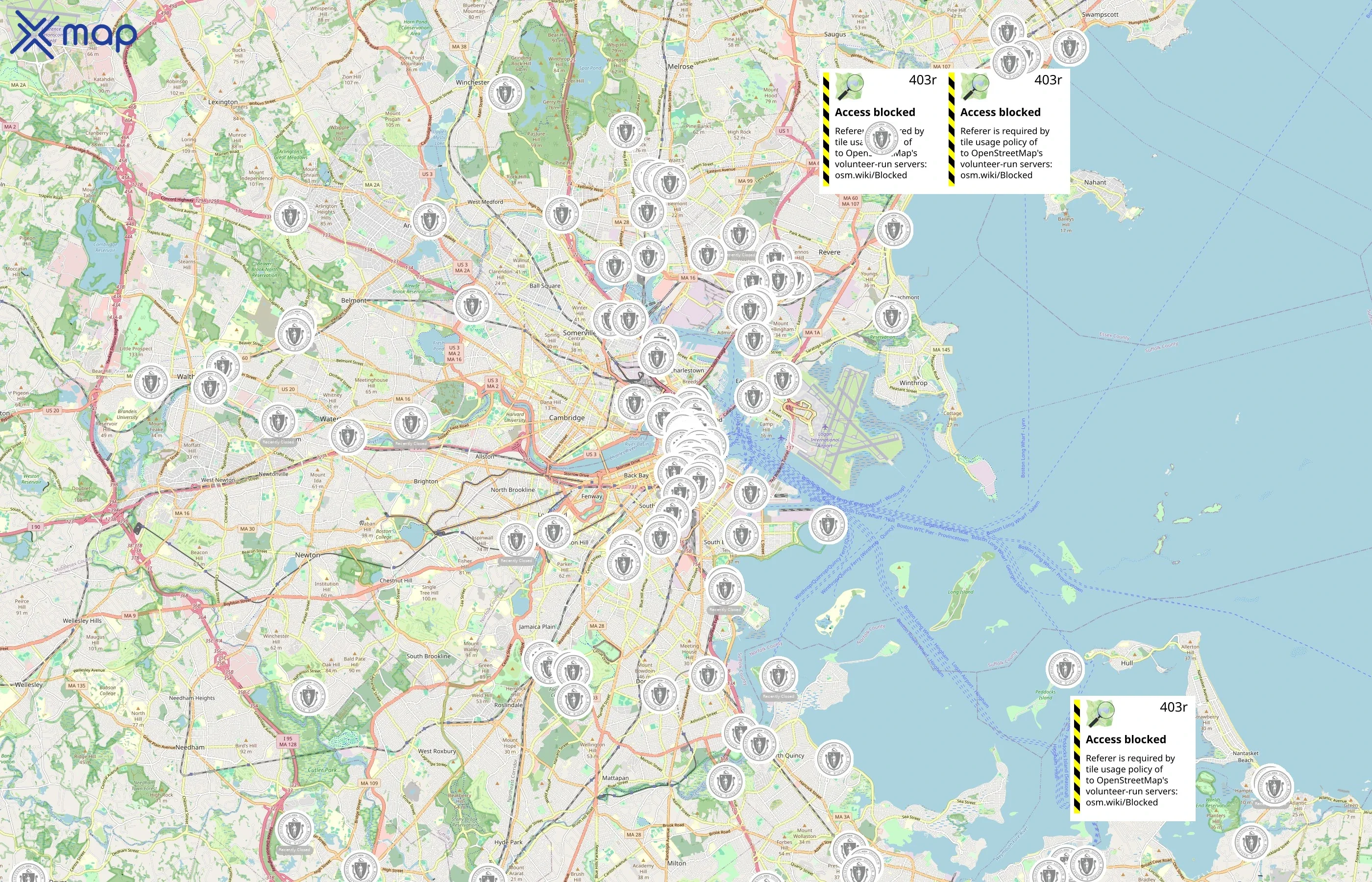 Massachusetts Government area coverage