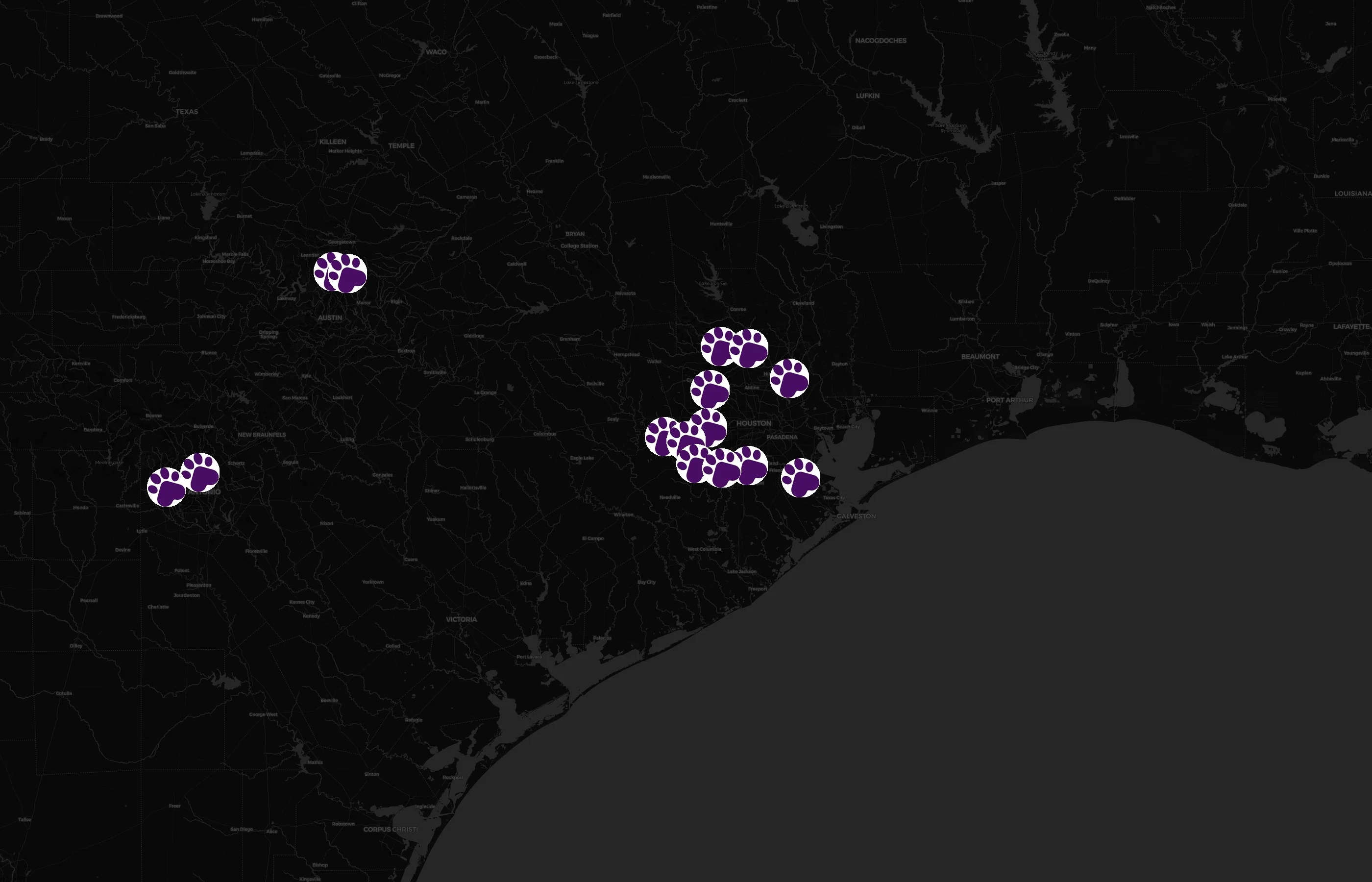 PetSuites city distribution