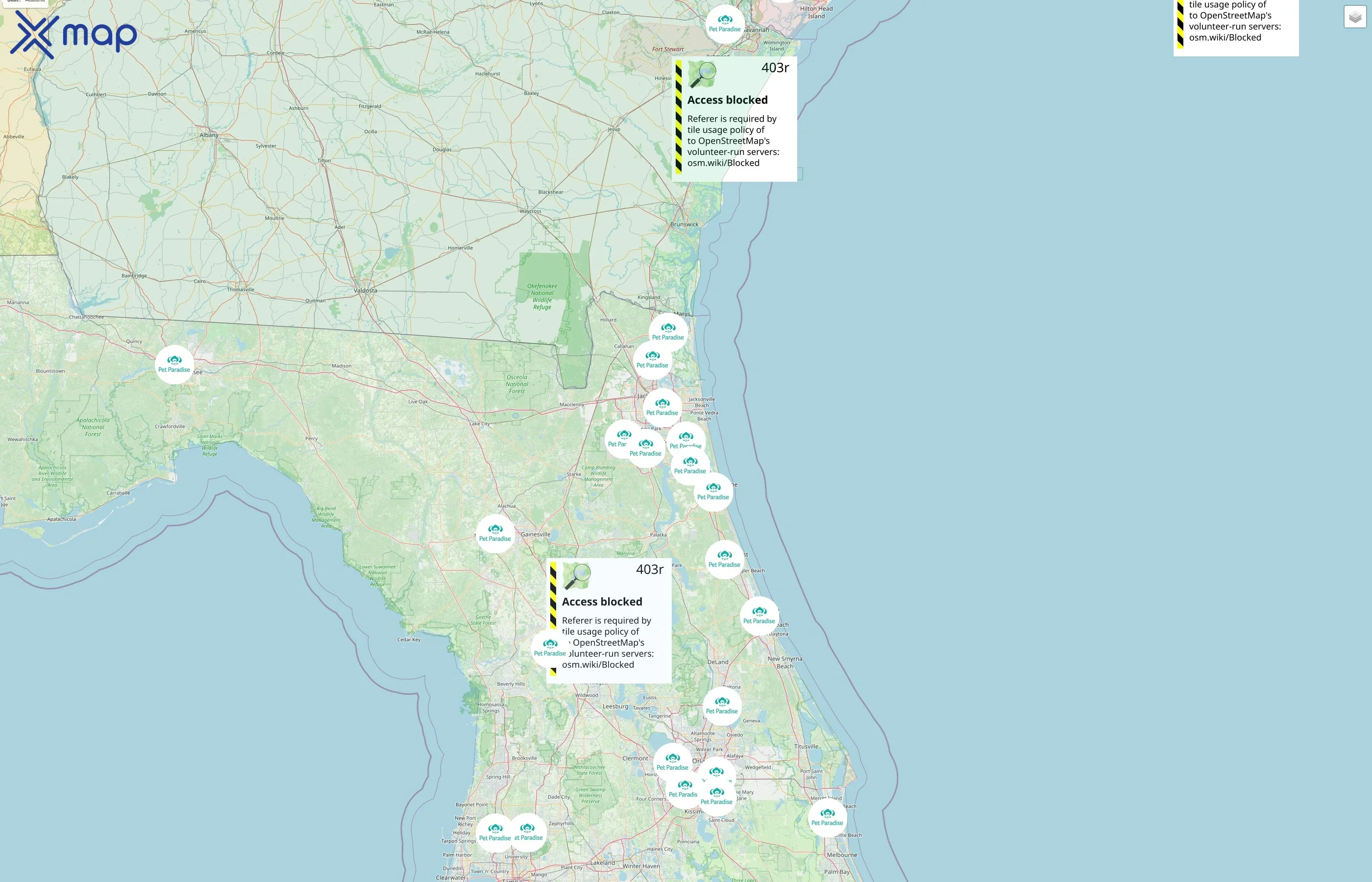 Pet Paradise street hotspots
