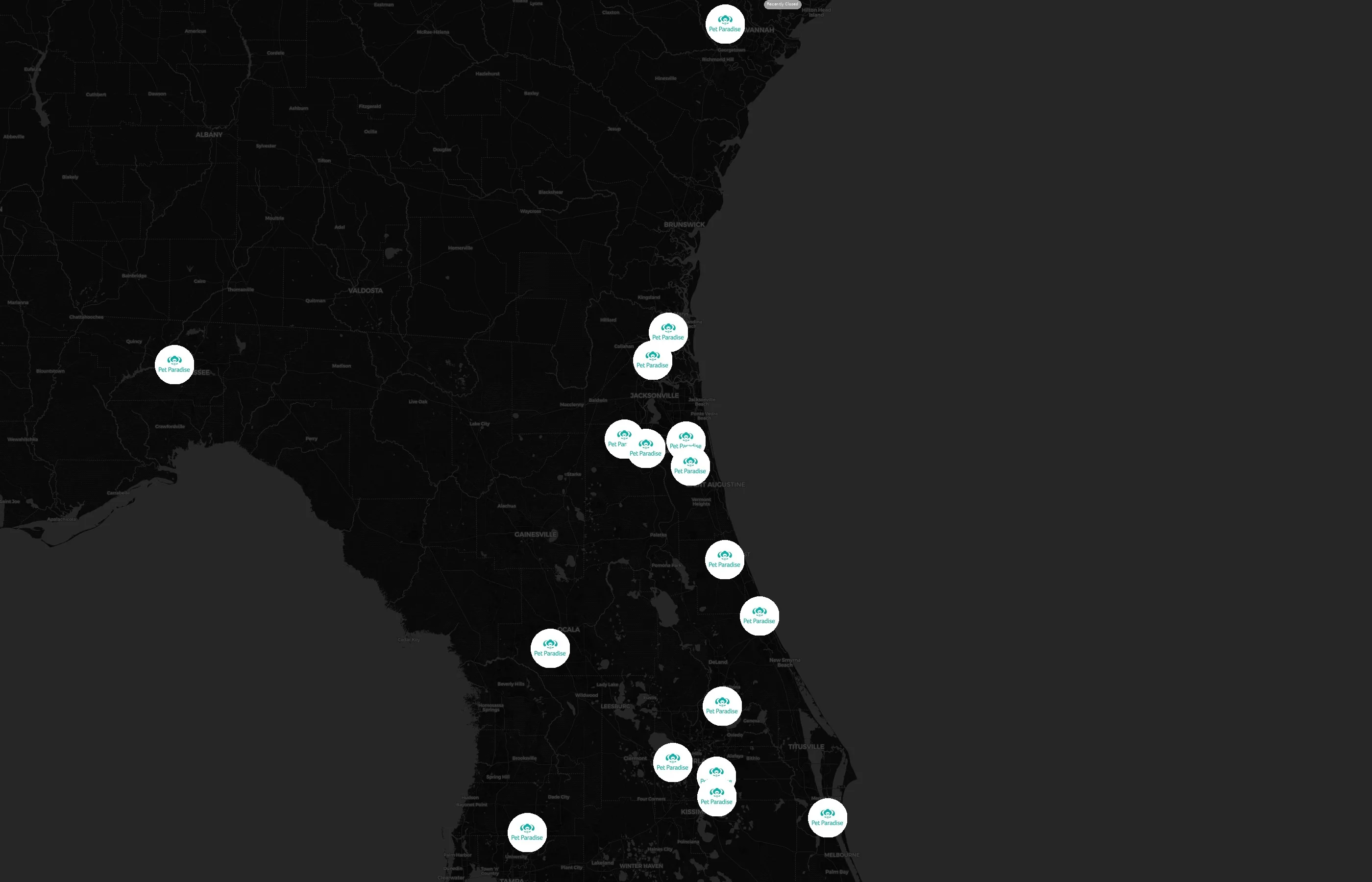 Pet Paradise city distribution