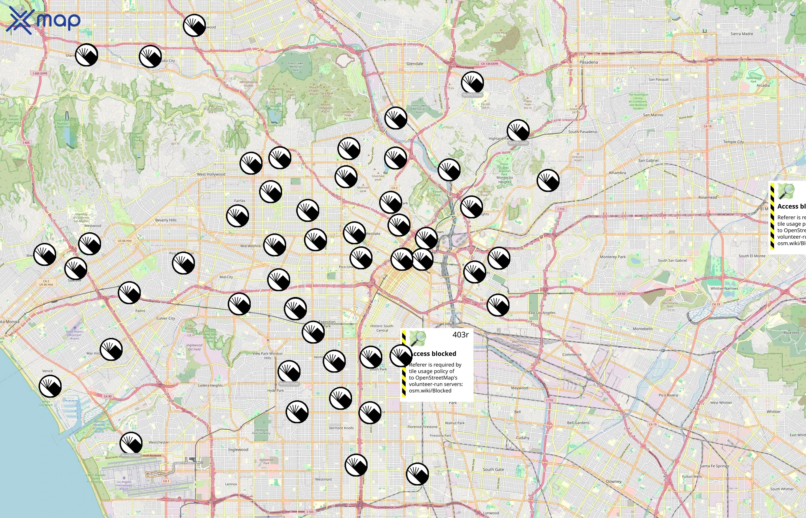 Los Angeles Public Library area coverage
